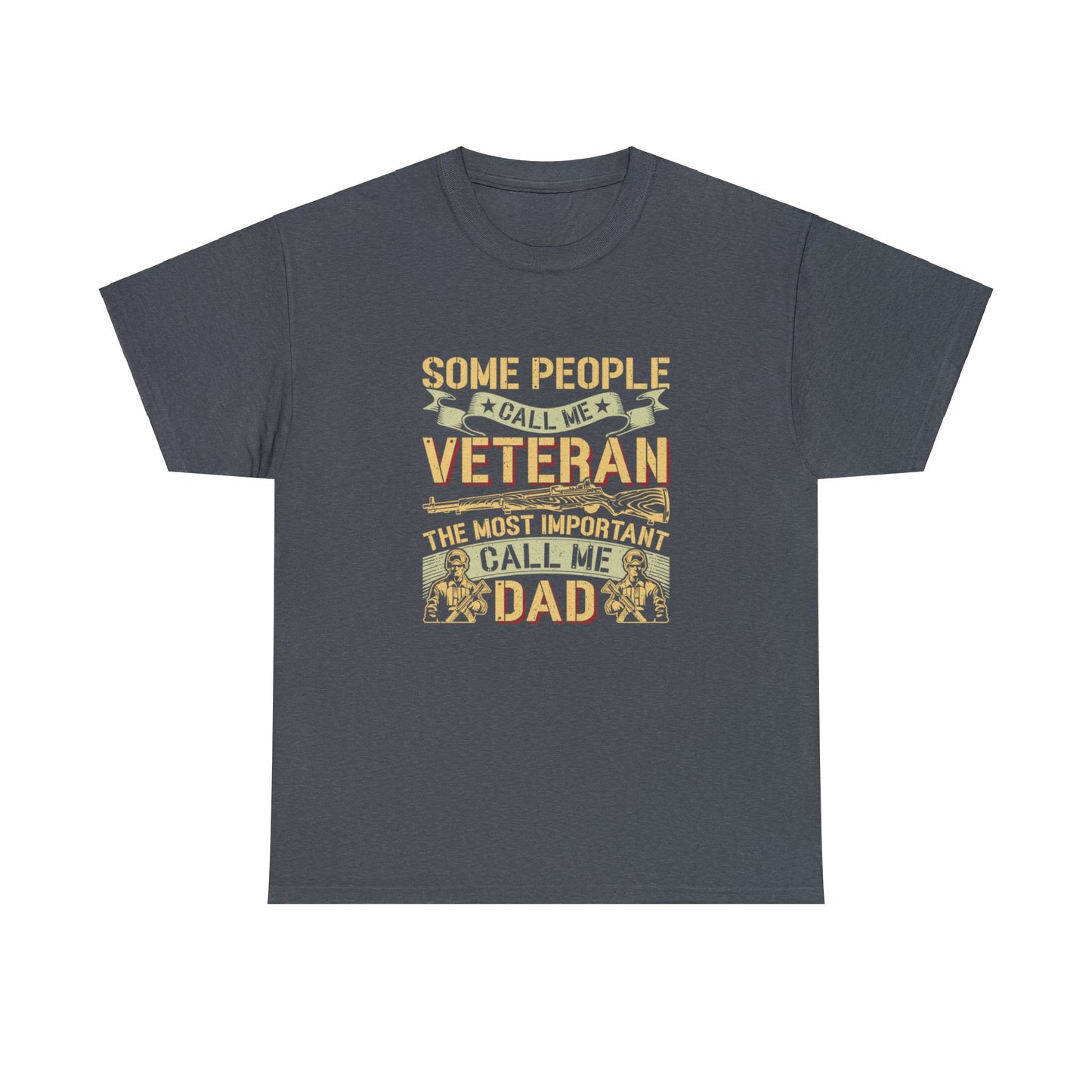 Unisex Heavy Cotton Tee - Veteran DAD