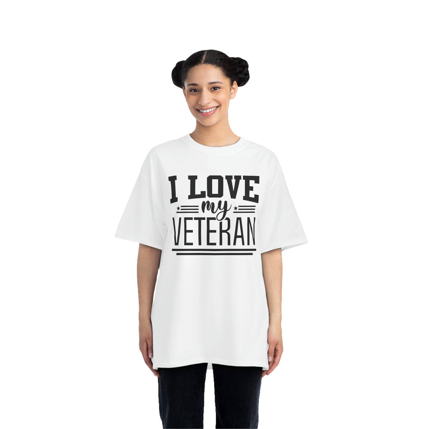Beefy-T® Short-Sleeve T-Shirt - I love my veteran