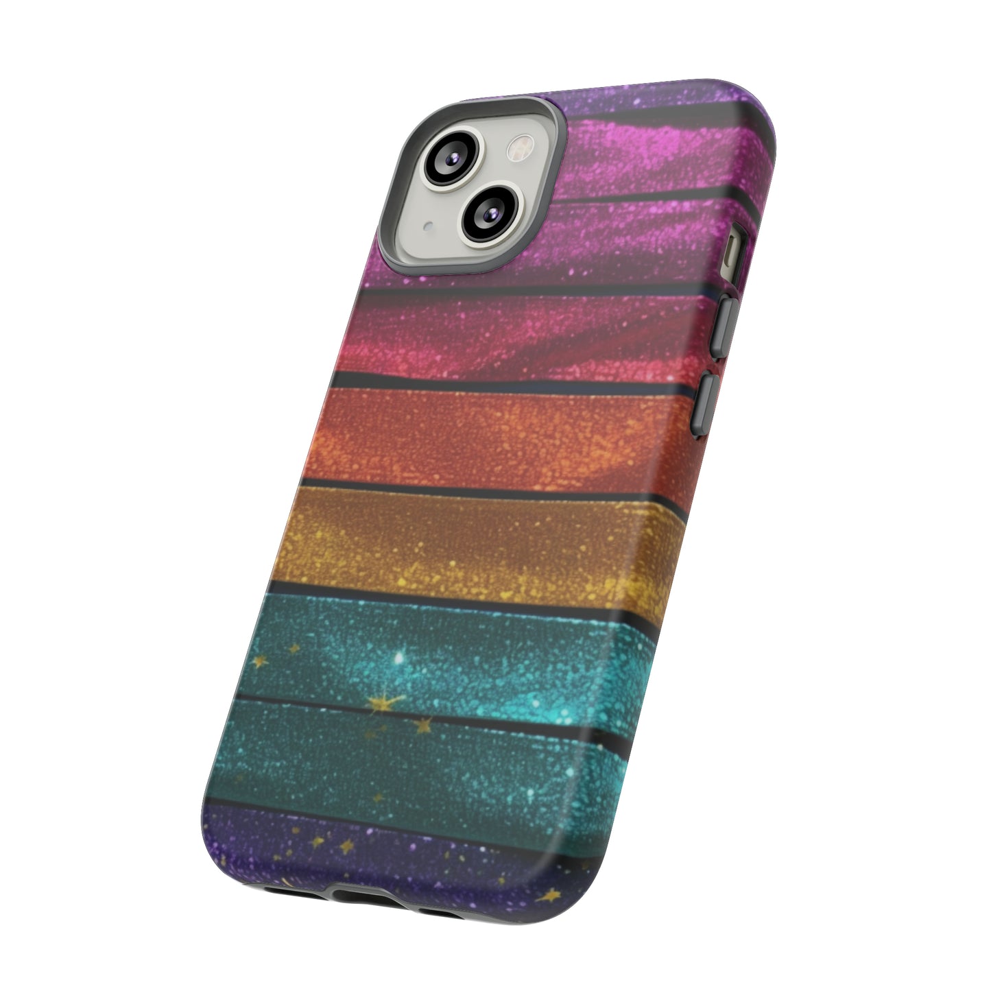 Tough Cases - Rainbow Glitter