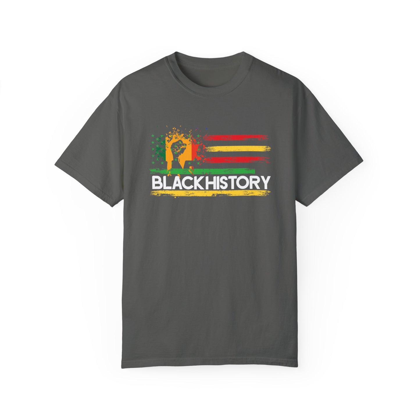Unisex Garment-Dyed T-shirt - Black History T-shirt