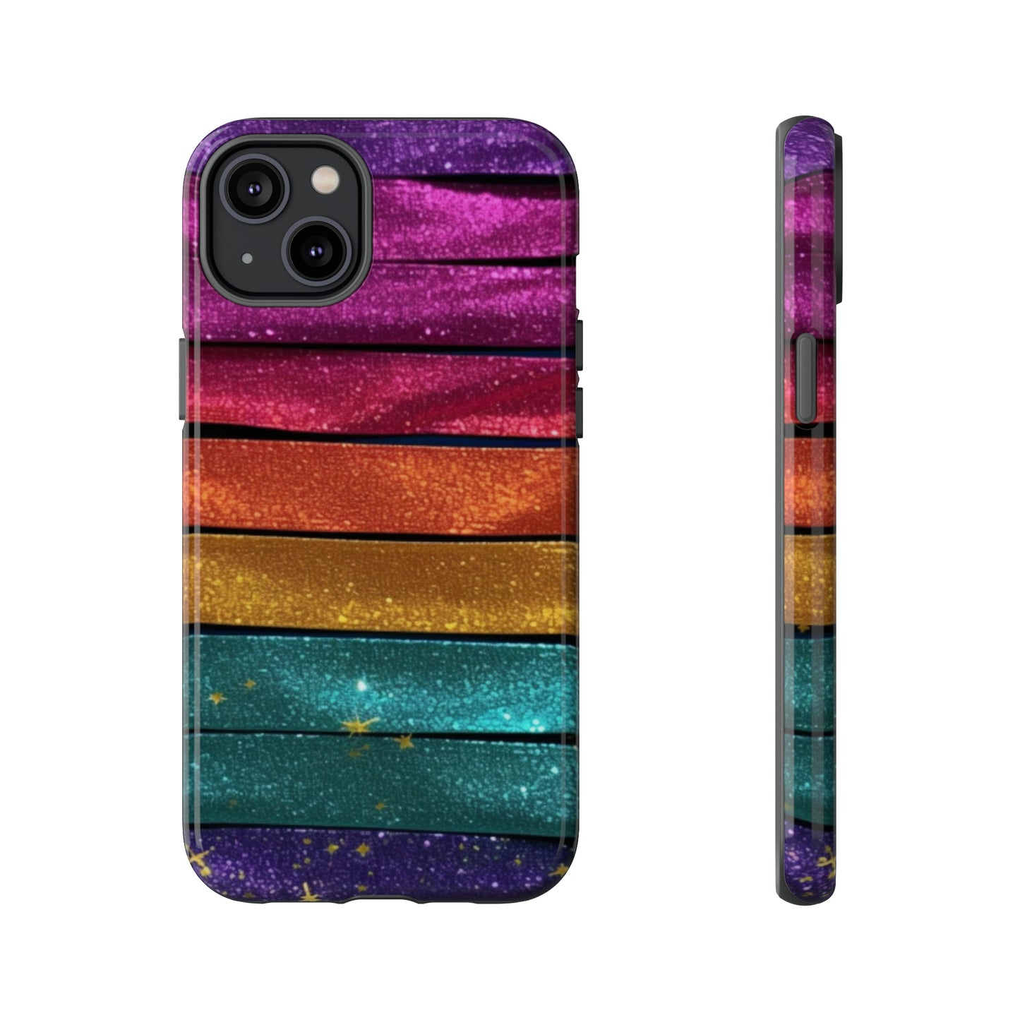 Tough Cases - Rainbow Glitter