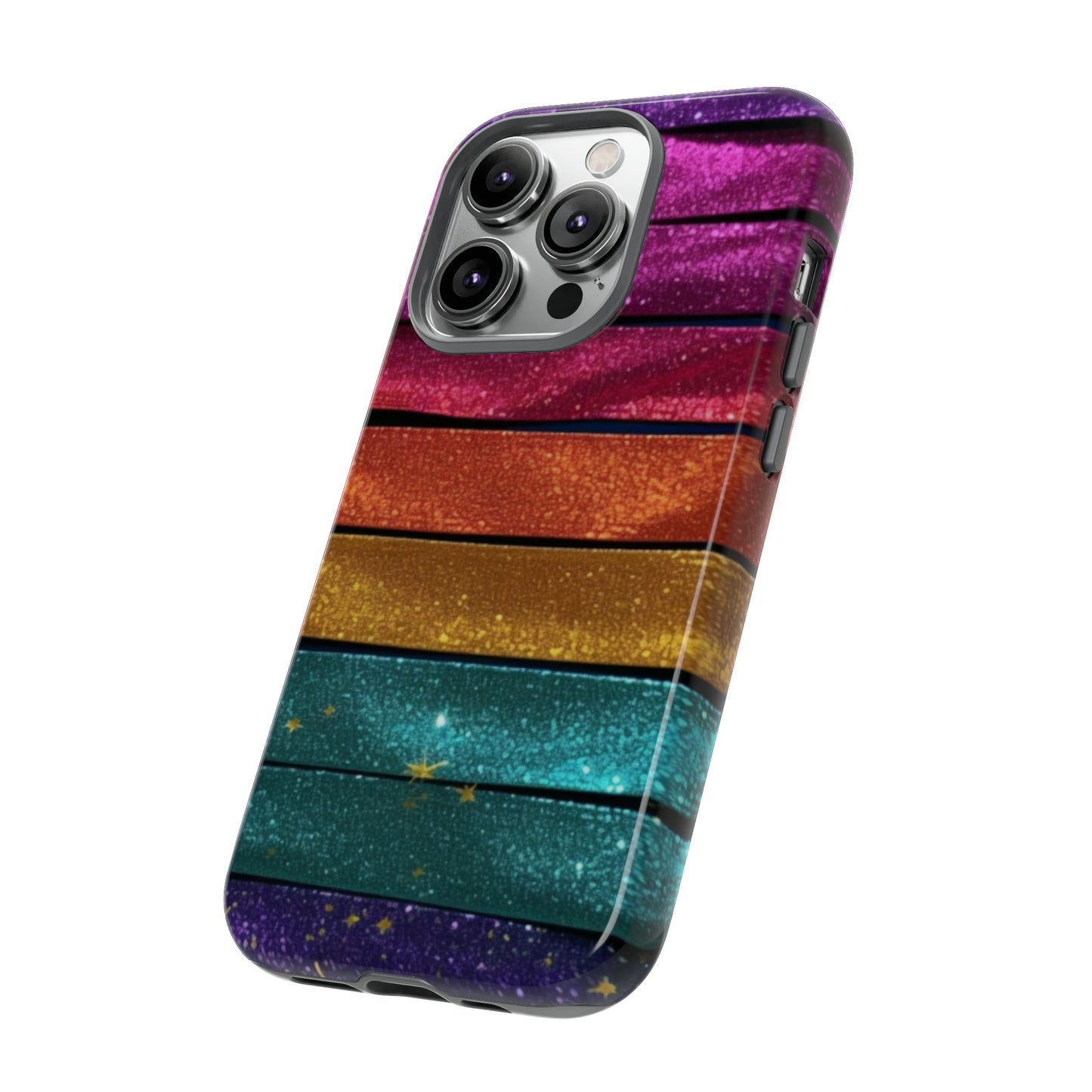 Tough Cases - Rainbow Glitter