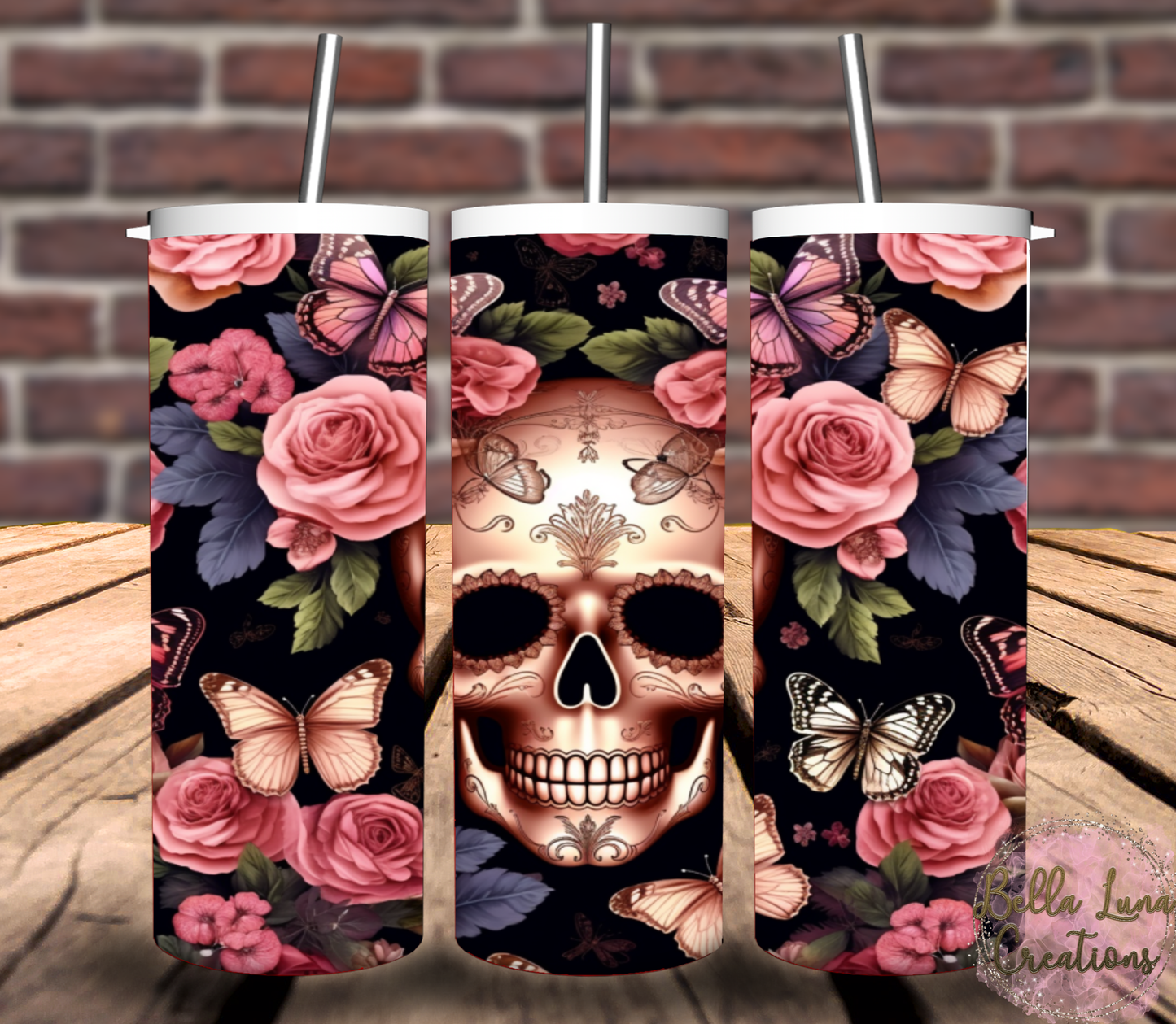Skull Tumbler Wrap Bundle