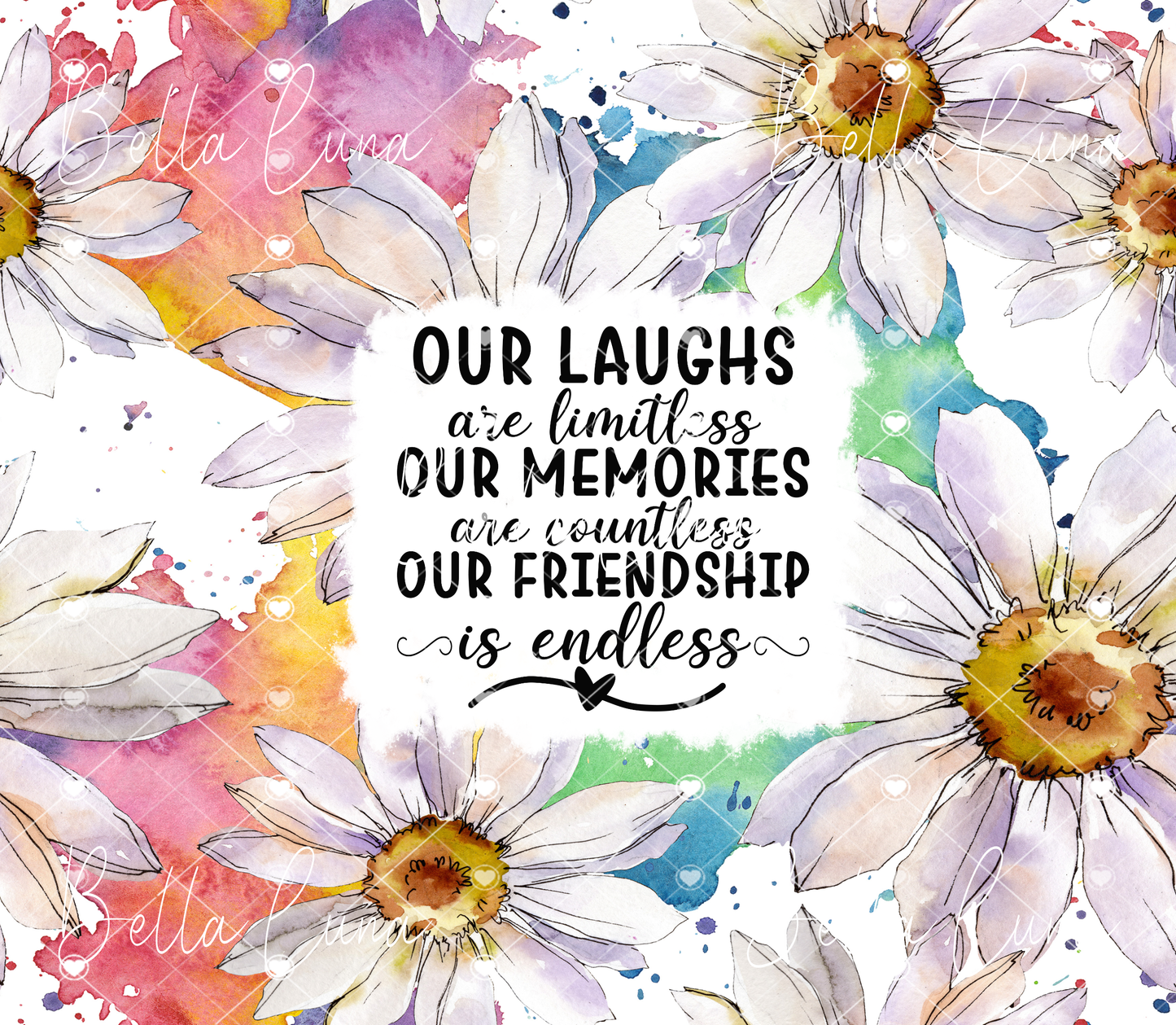 Friendship Digital Design for Tumbler Wrap - Bundle of 5 images