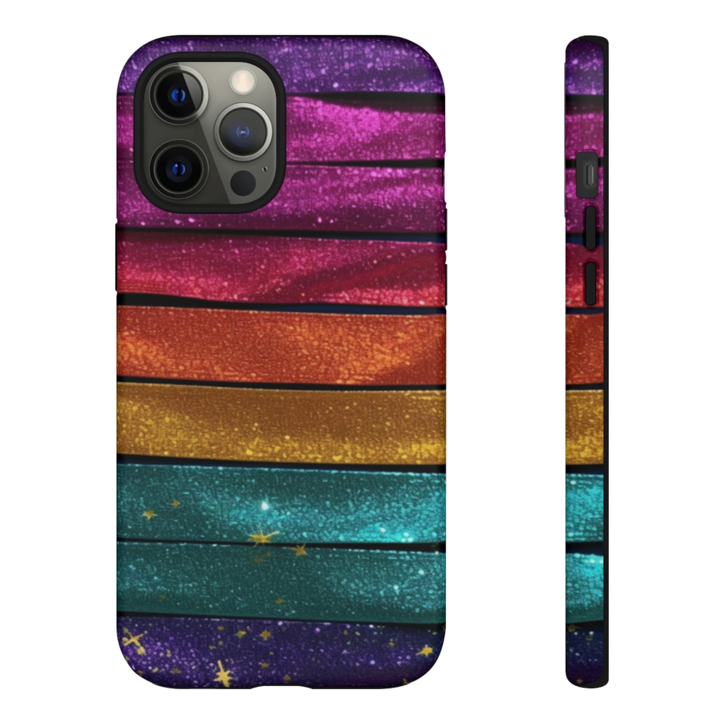 Tough Cases - Rainbow Glitter