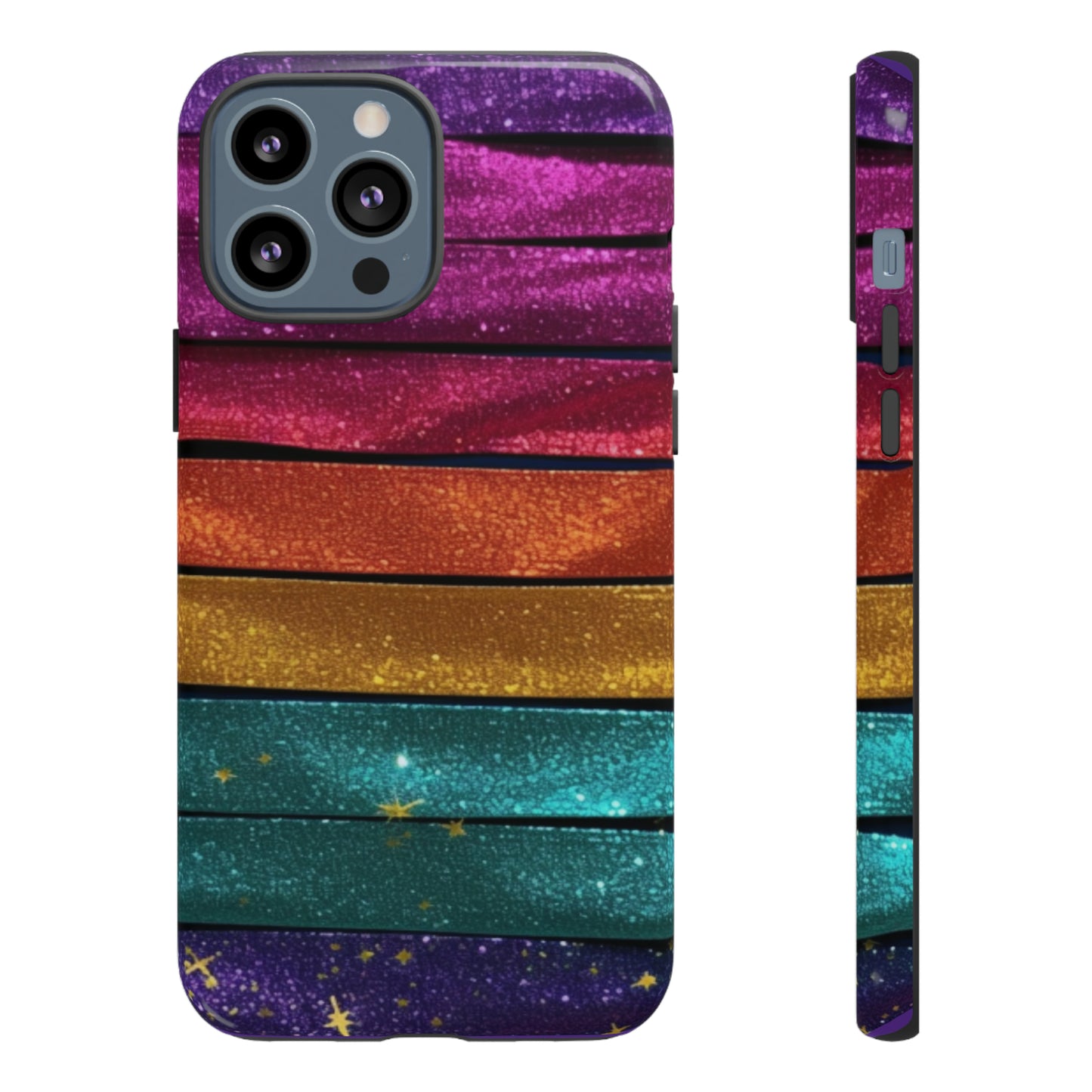 Tough Cases - Rainbow Glitter