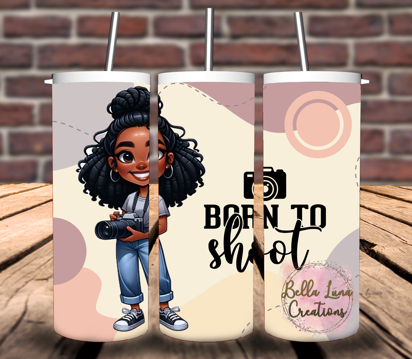 Photographer Tumbler Wrap Digital Design - 5 images