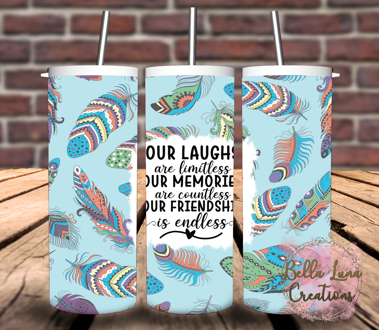 Friendship Digital Design for Tumbler Wrap - Bundle of 5 images