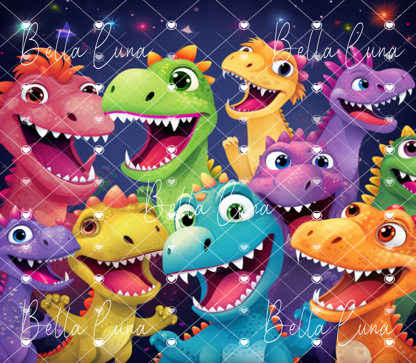 Cute Dinosaurs Tumbler Wrap Bundle - Digital Download ONLY