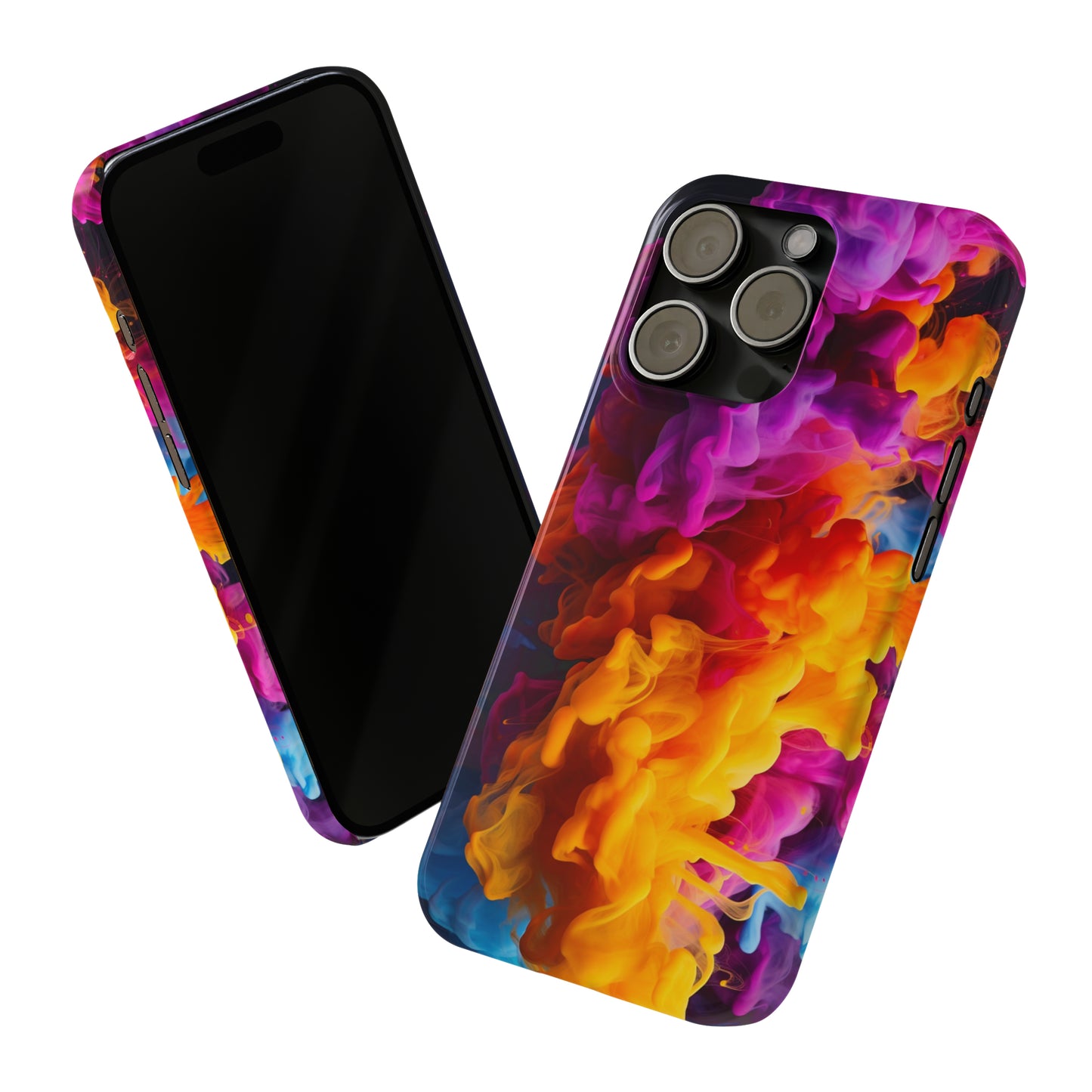 Slim Phone Cases - Colorful Smoke