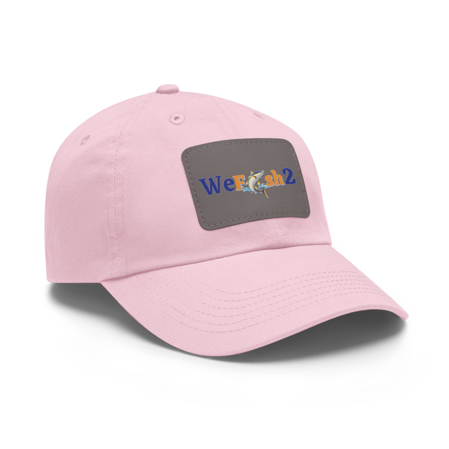 Dad Hat with Leather Patch (Rectangle) - WeFish2