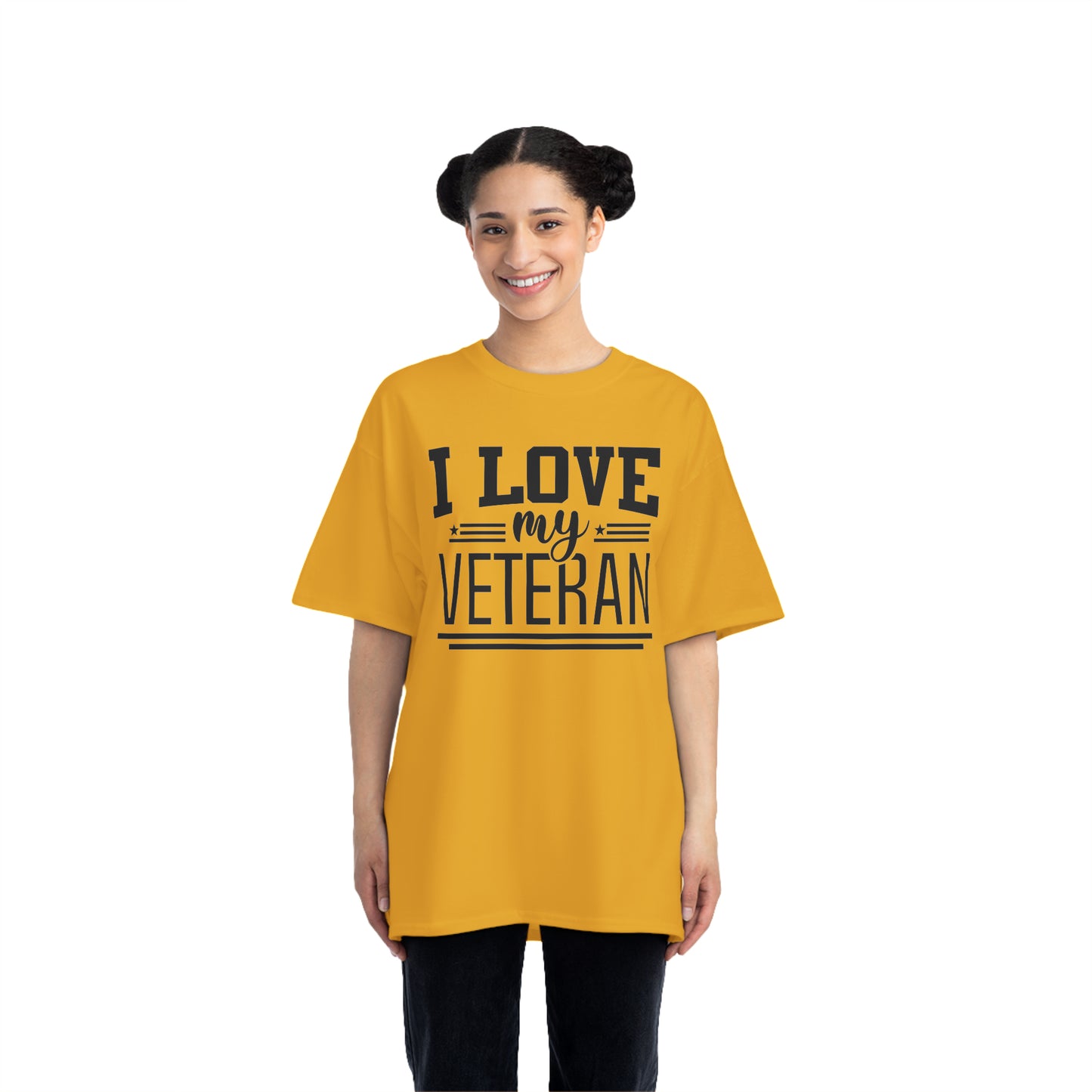 Beefy-T® Short-Sleeve T-Shirt - I love my veteran