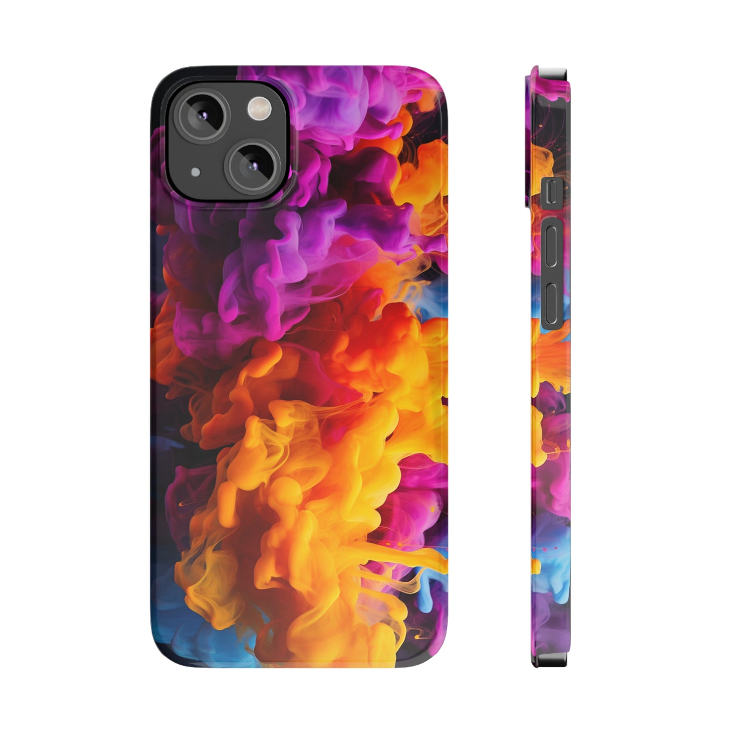 Slim Phone Cases - Colorful Smoke