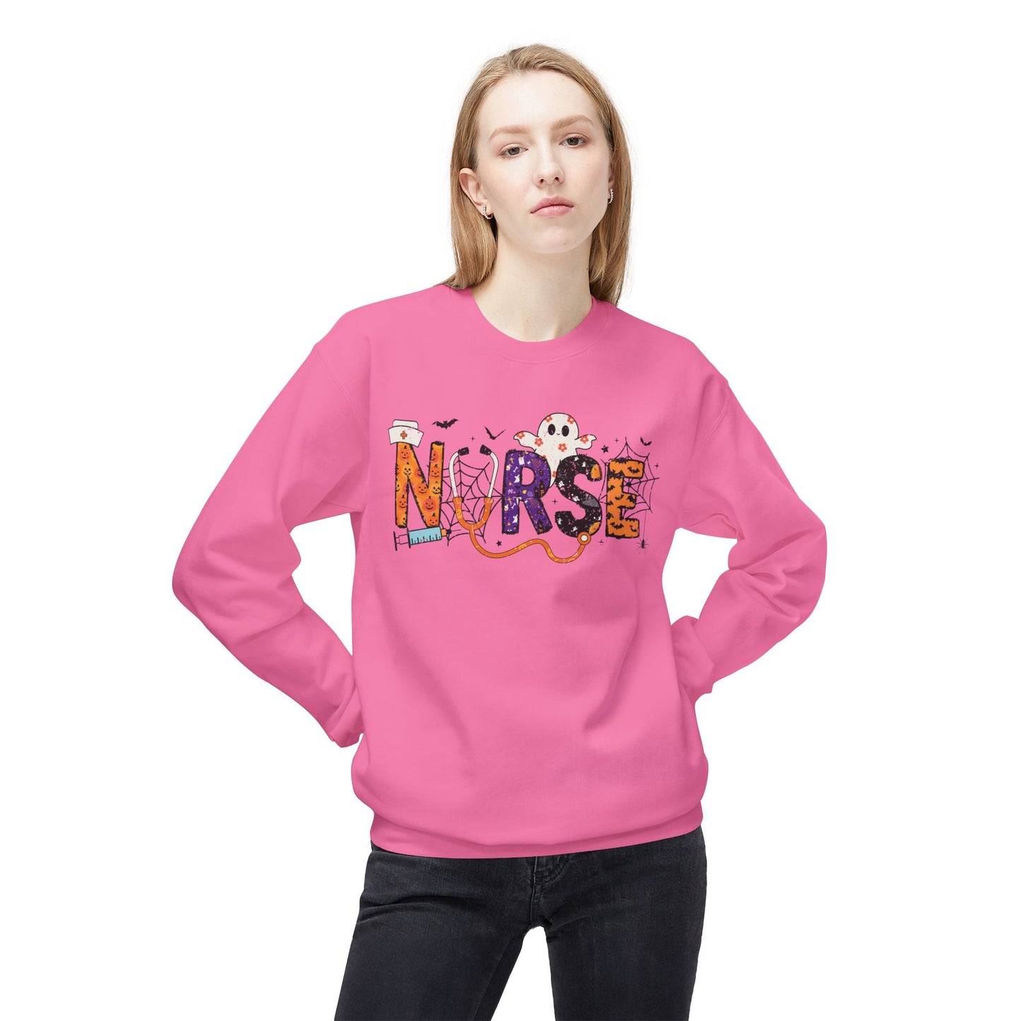 Unisex Midweight Softstyle Fleece Crewneck Sweatshirt - Nurse