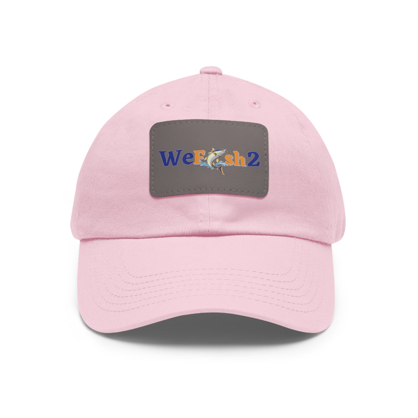 Dad Hat with Leather Patch (Rectangle) - WeFish2