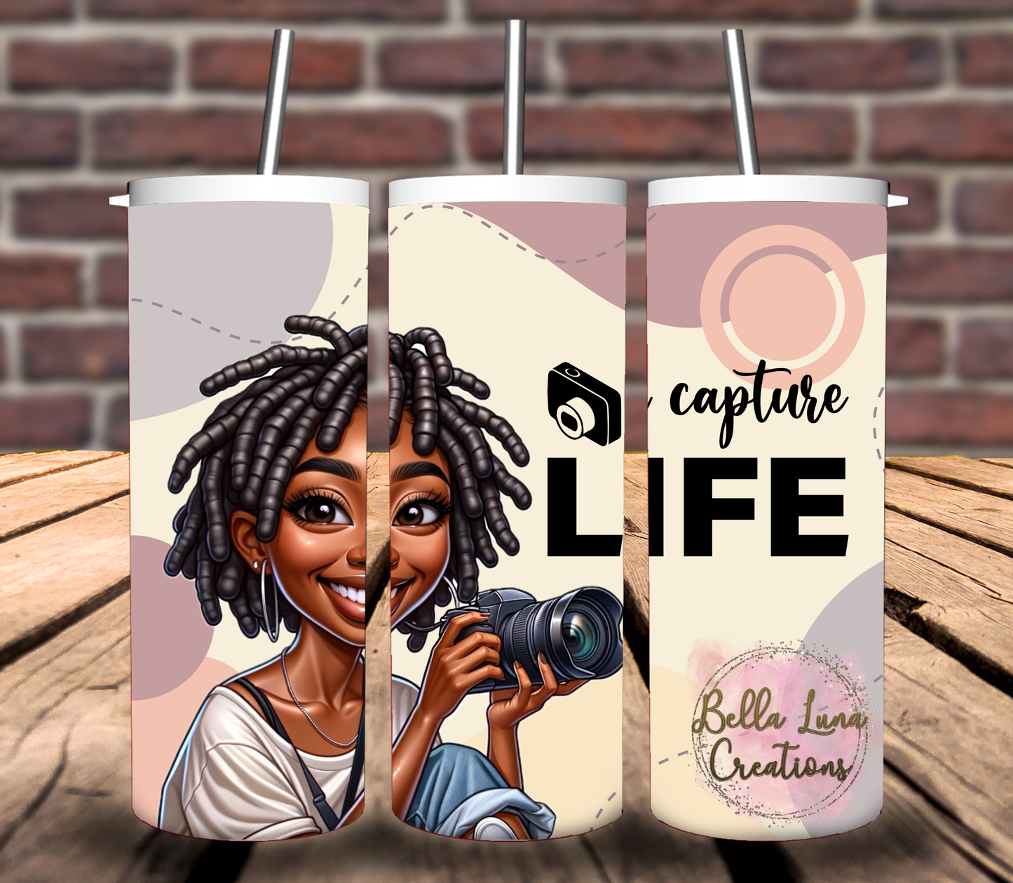 Photographer Tumbler Wrap Digital Design - 5 images