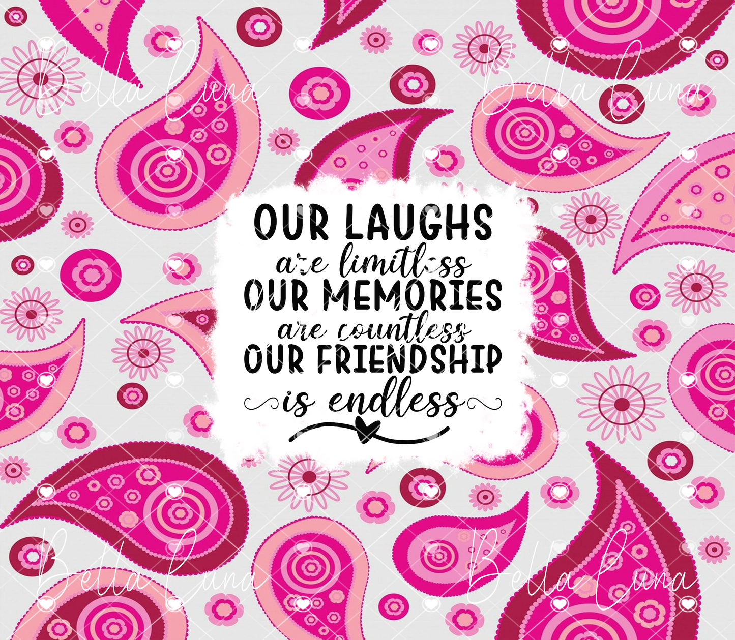 Friendship Digital Design for Tumbler Wrap - Bundle of 5 images