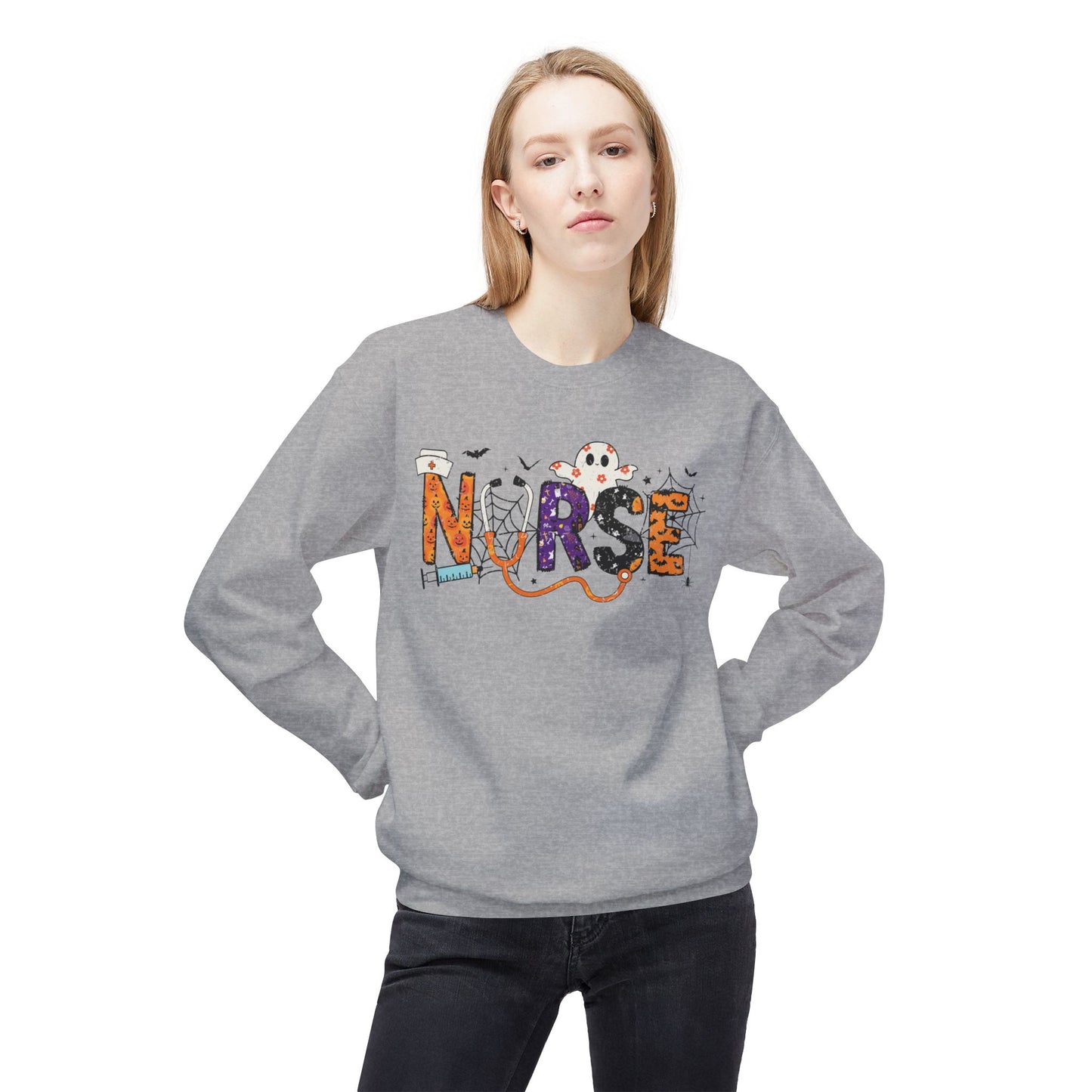 Unisex Midweight Softstyle Fleece Crewneck Sweatshirt - Nurse