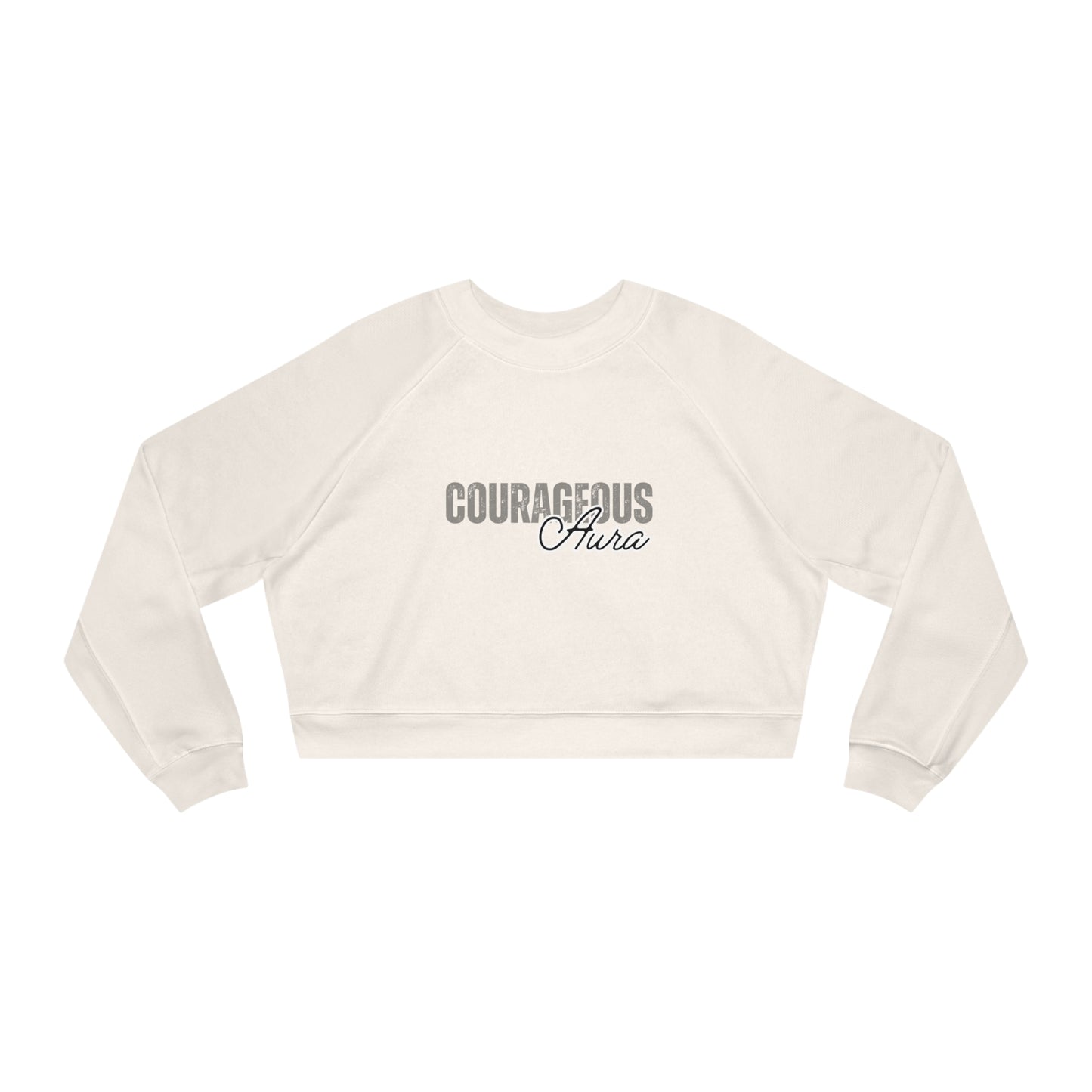 Women's Cropped Fleece Pullover - Courageous Aura