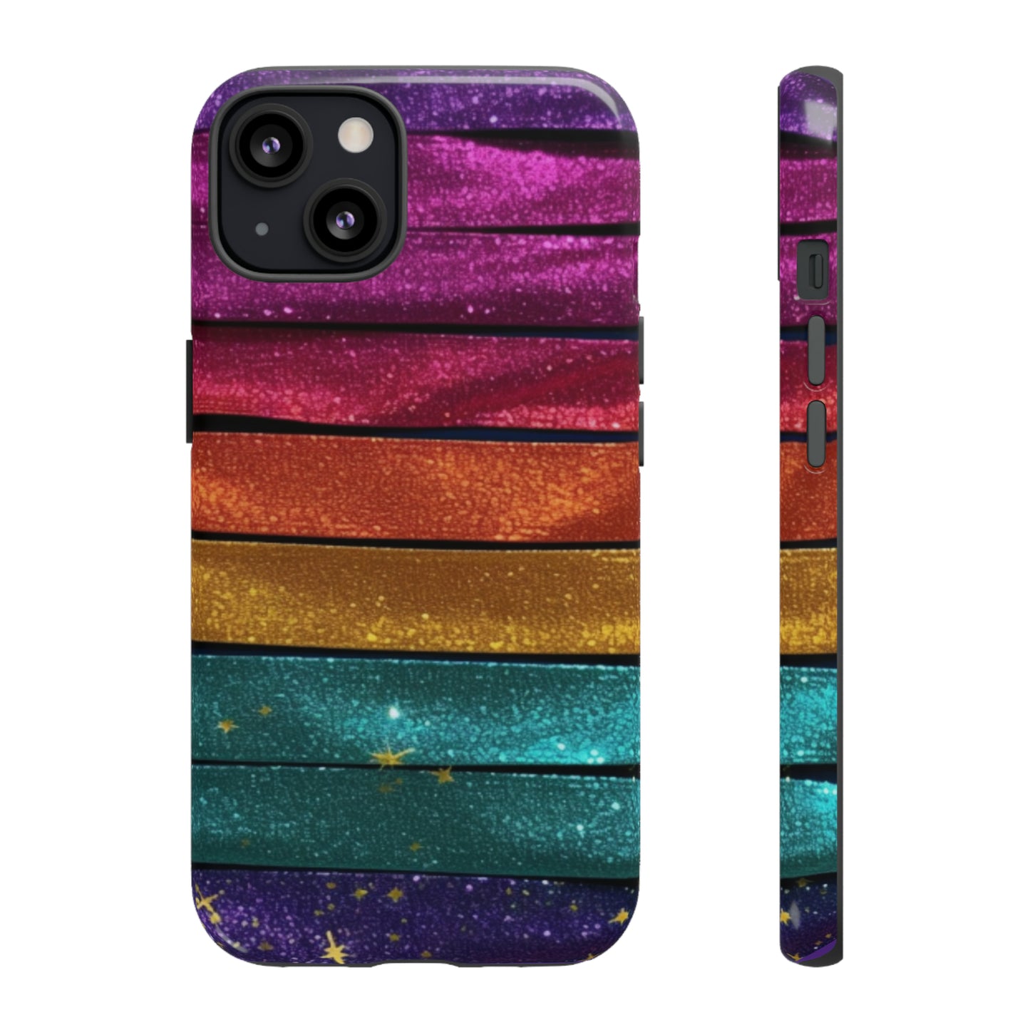 Tough Cases - Rainbow Glitter
