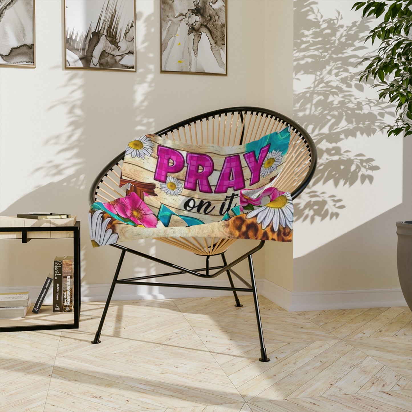 Pray on it! - Velveteen Microfiber Blanket