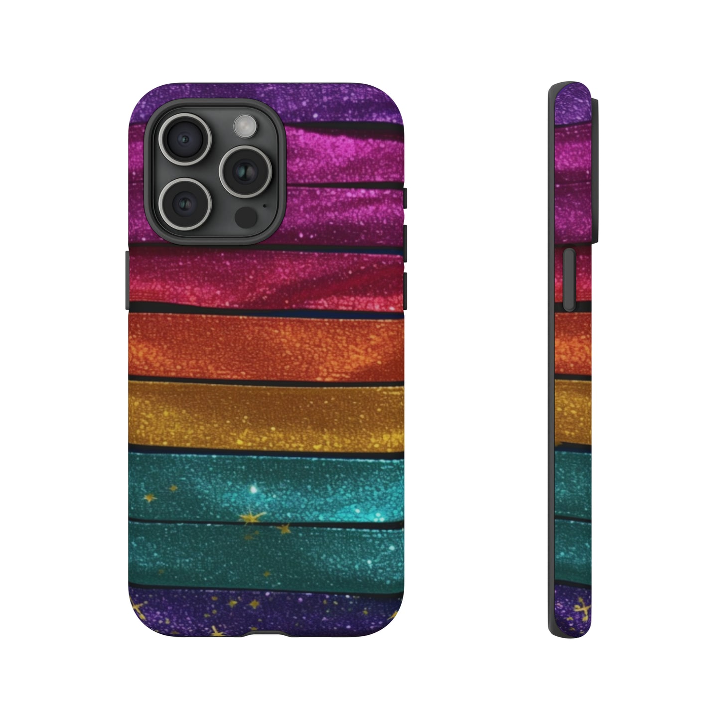 Tough Cases - Rainbow Glitter