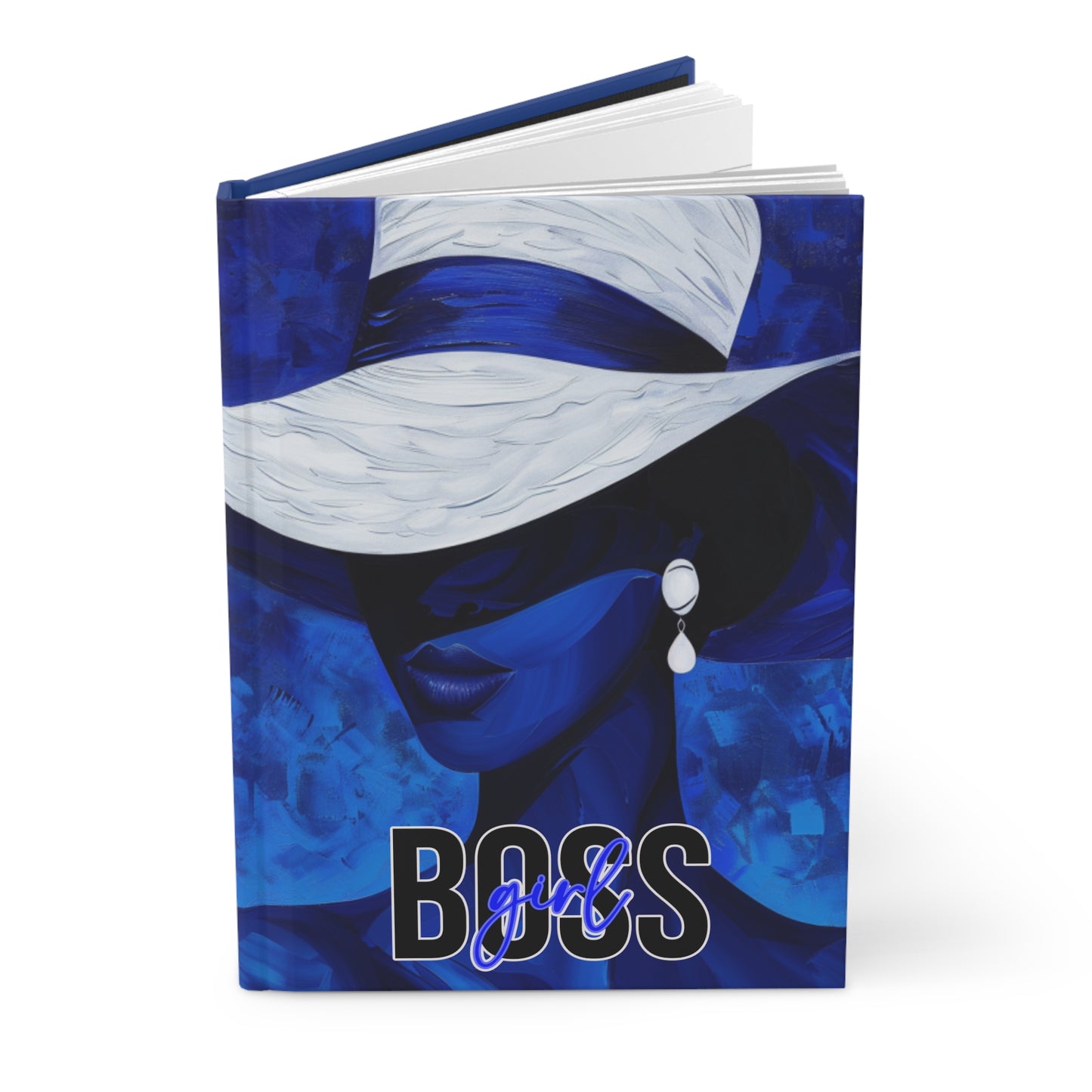 Hardcover Journal Matte - Blue Boss Girl