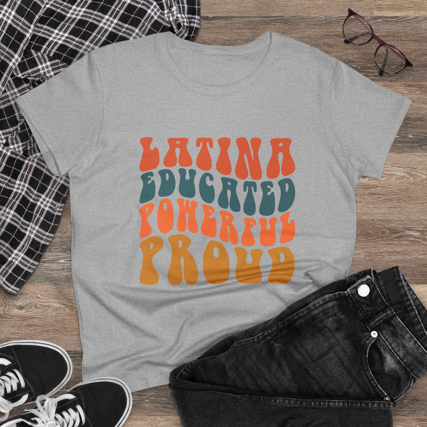 Women's Midweight Cotton Tee - Latina Pride