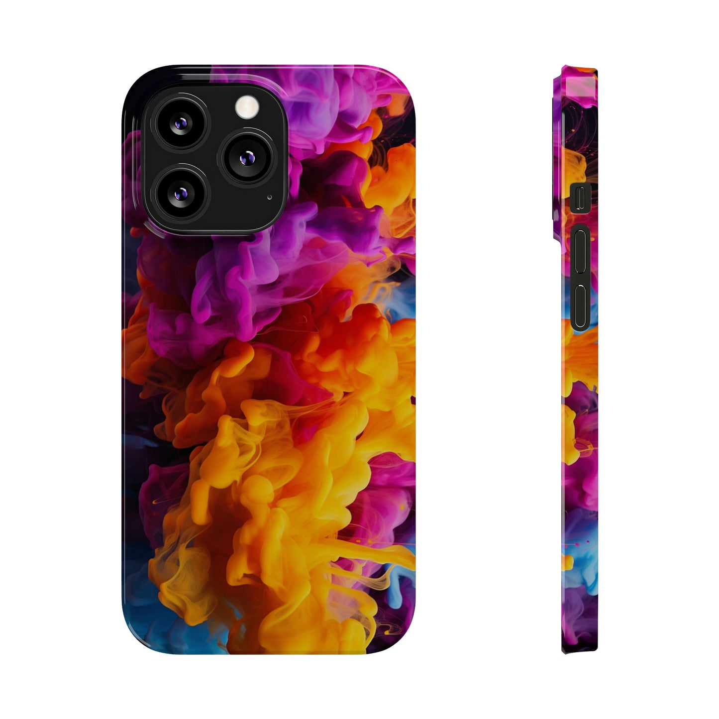 Slim Phone Cases - Colorful Smoke
