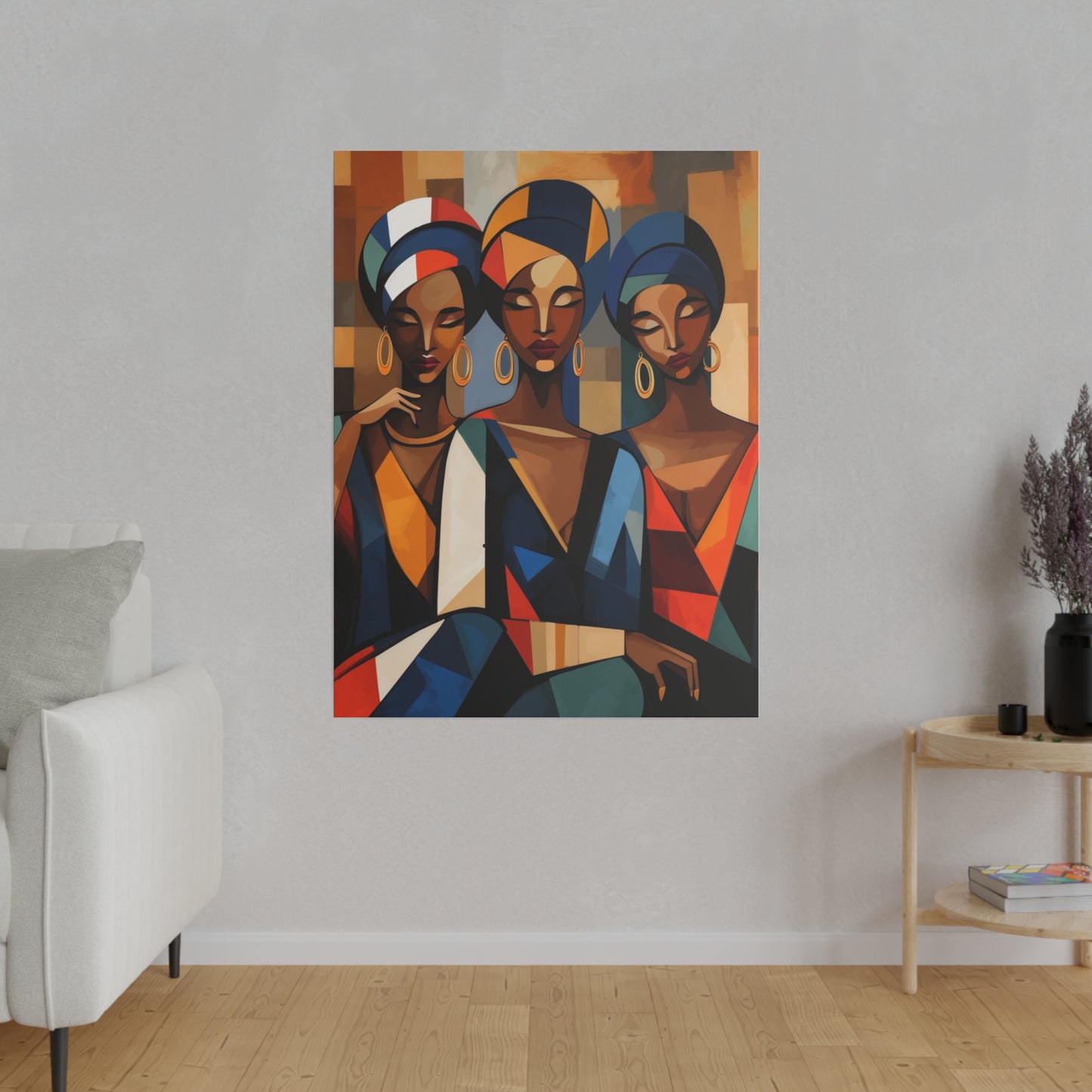 Matte Canvas, Stretched, 0.75" Friendship