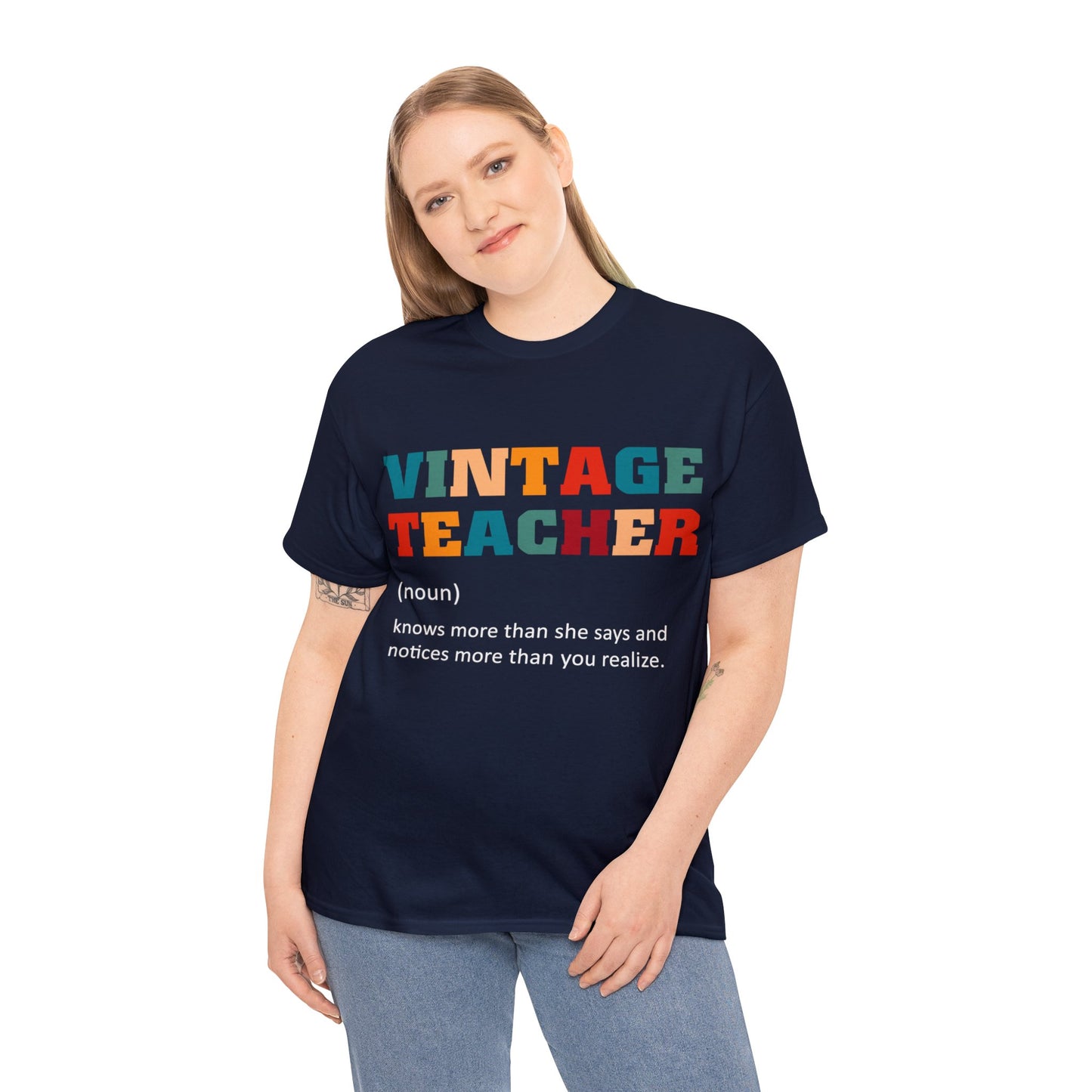 Unisex Heavy Cotton Tee - Vintage Teacher