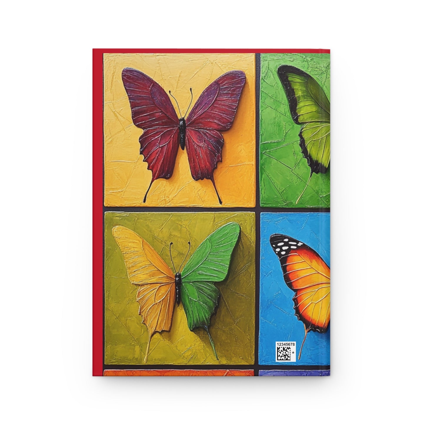 Butterfly Art Hardcover Journal - Colorful Nature Inspired Notebook