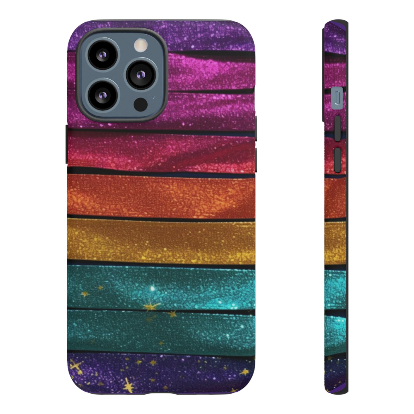 Tough Cases - Rainbow Glitter
