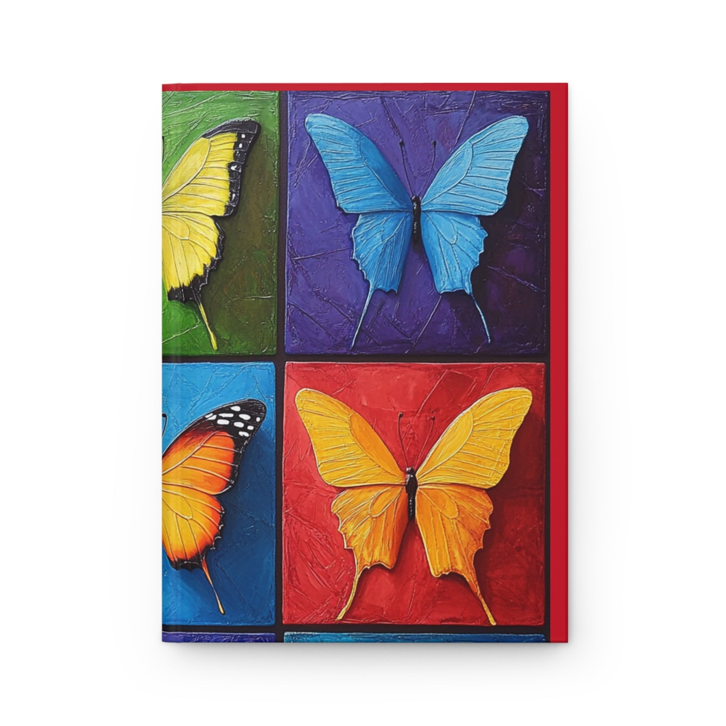 Butterfly Art Hardcover Journal - Colorful Nature Inspired Notebook