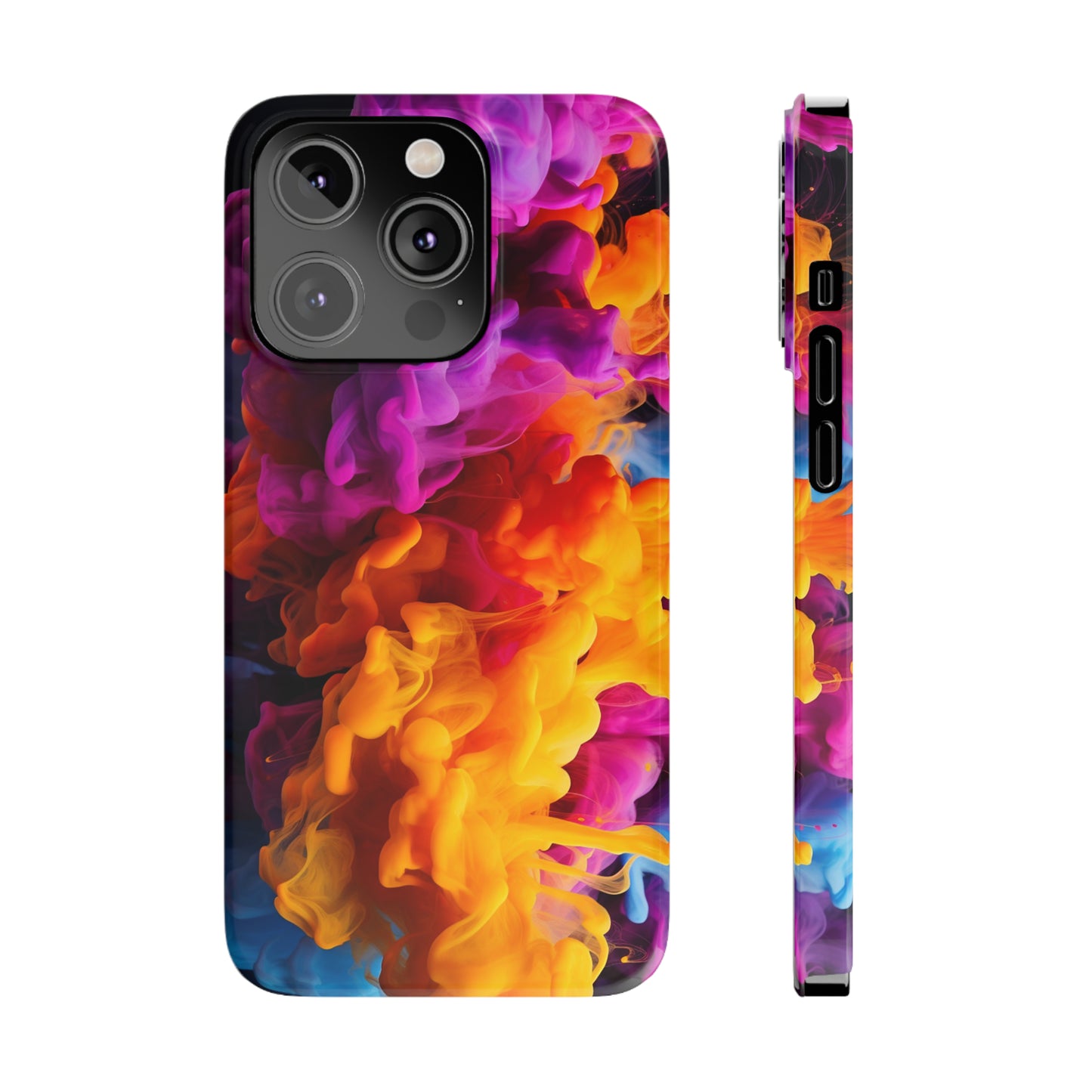 Slim Phone Cases - Colorful Smoke