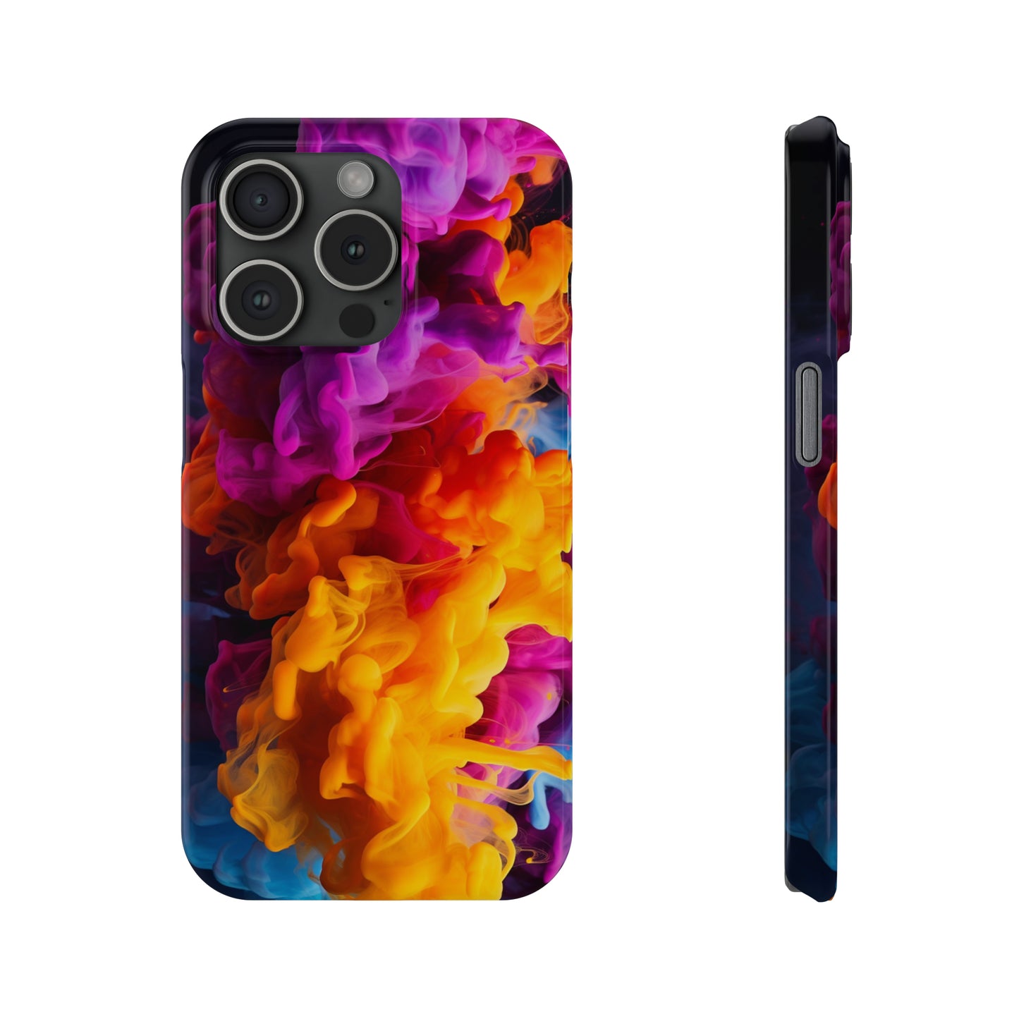 Slim Phone Cases - Colorful Smoke