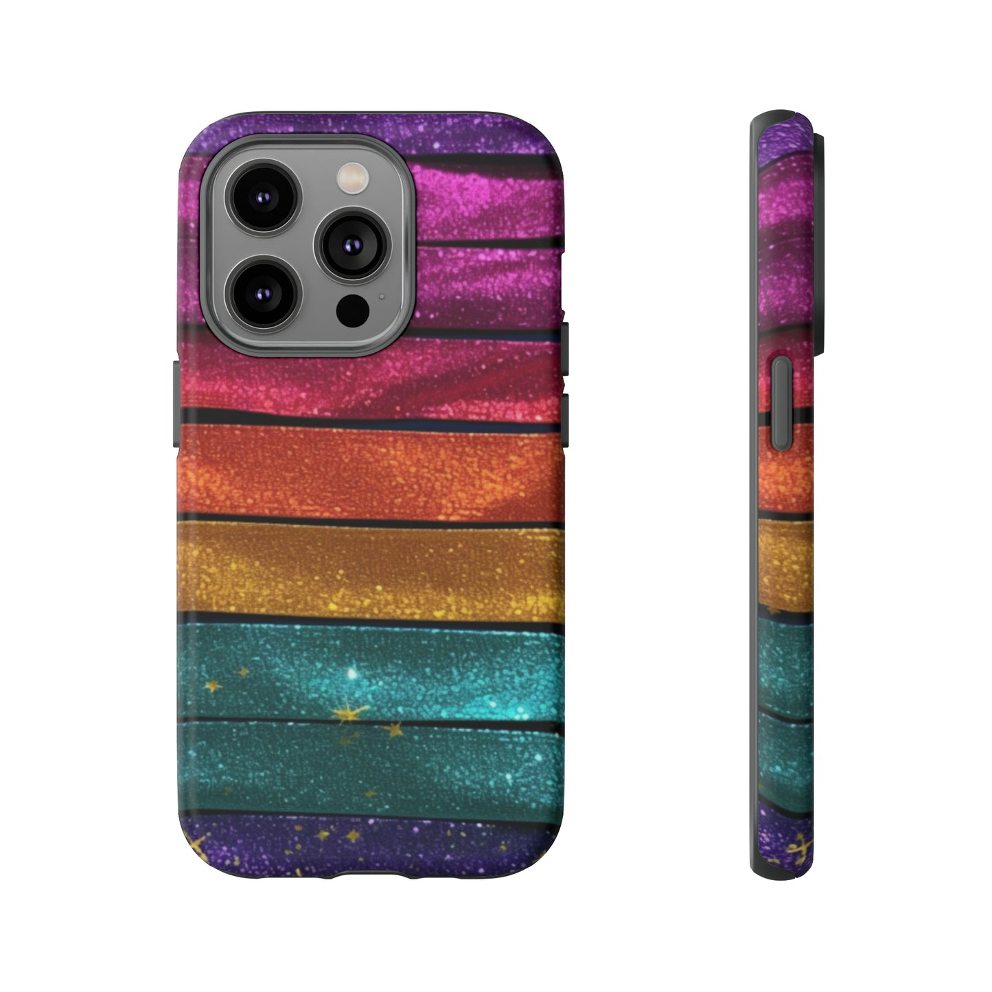 Tough Cases - Rainbow Glitter