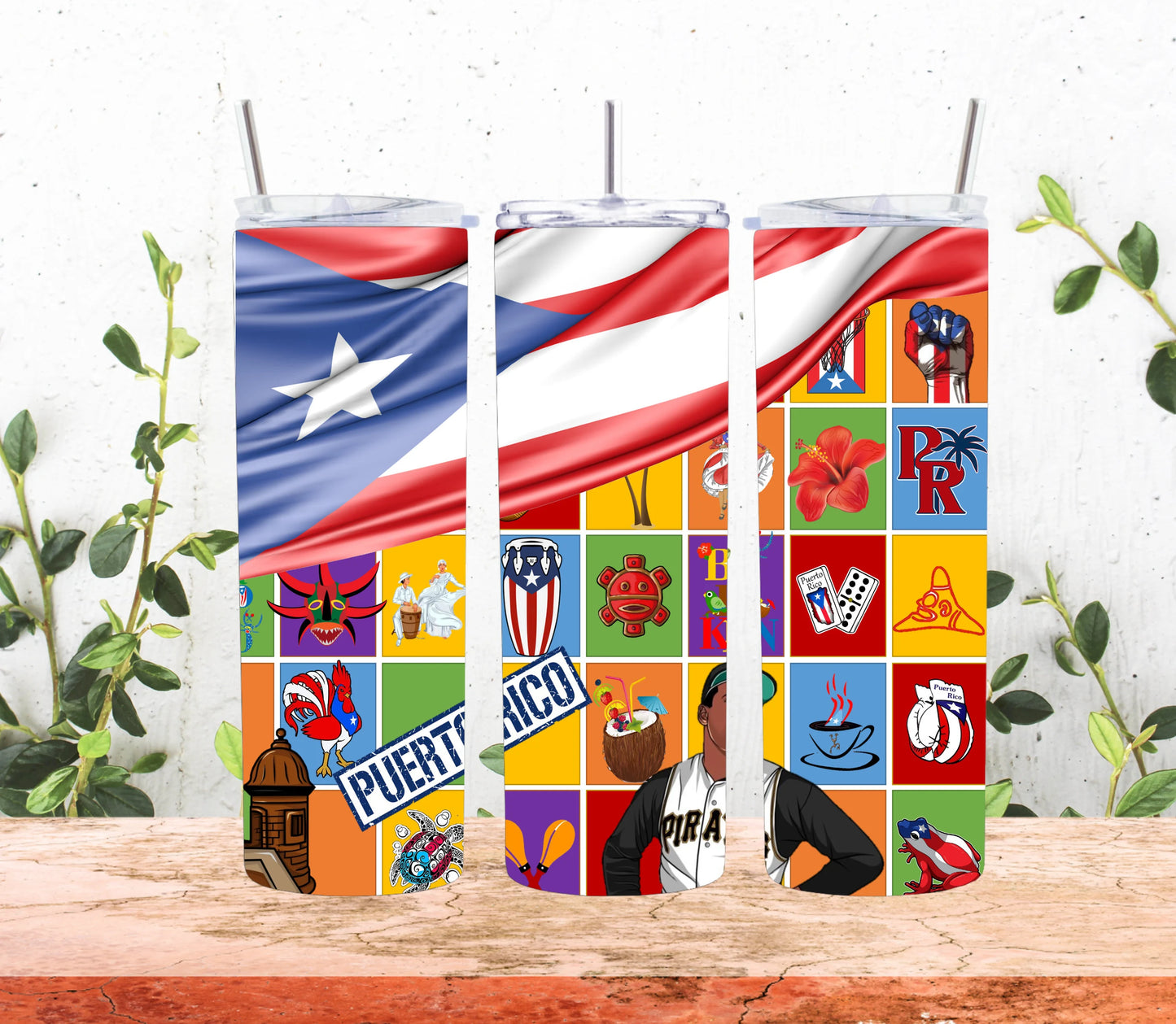 Puerto Rico Tumbler Wrap