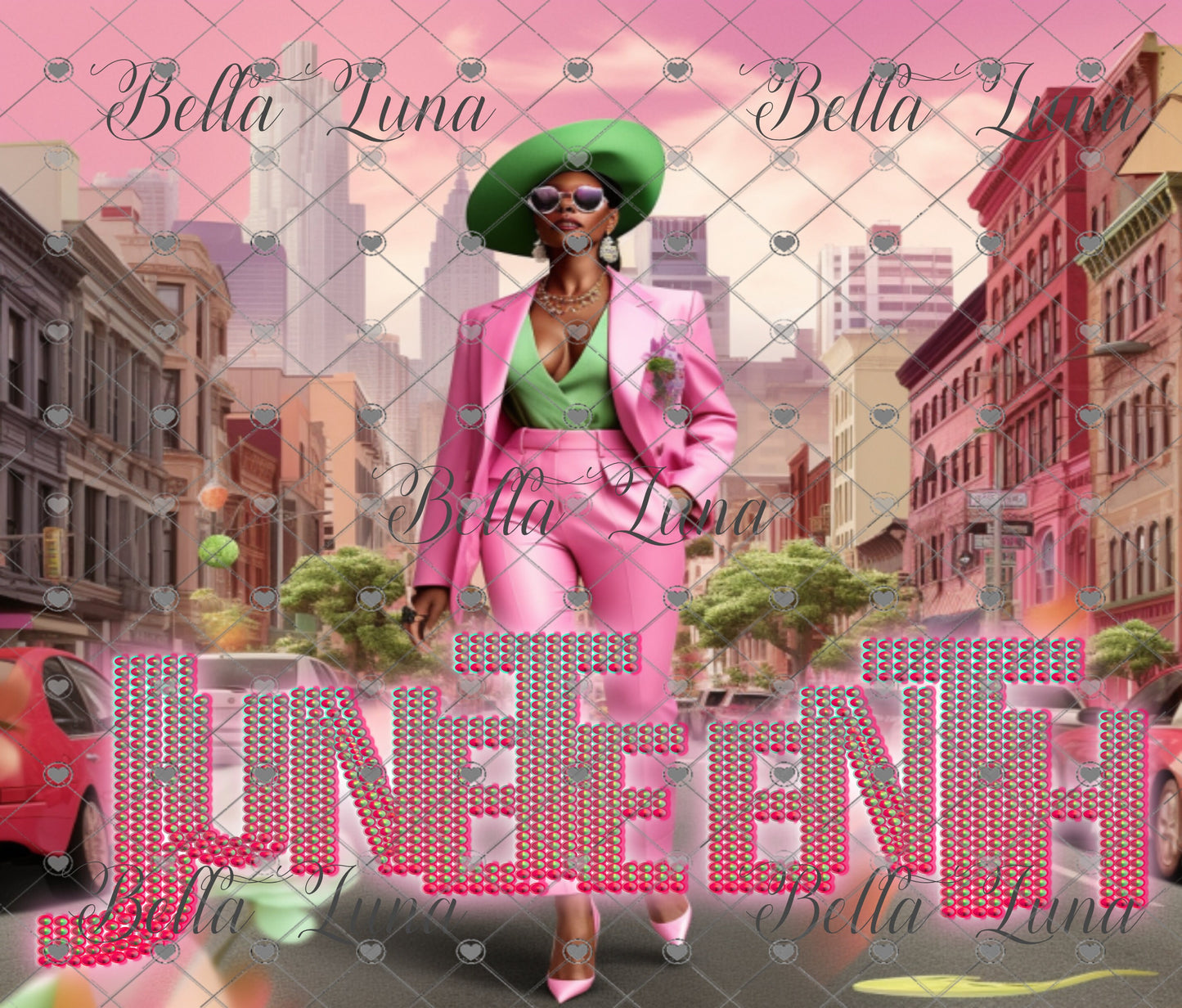 Juneteenth Pink and Green Sisterhood Tumbler Wraps Bundle - 5 wraps