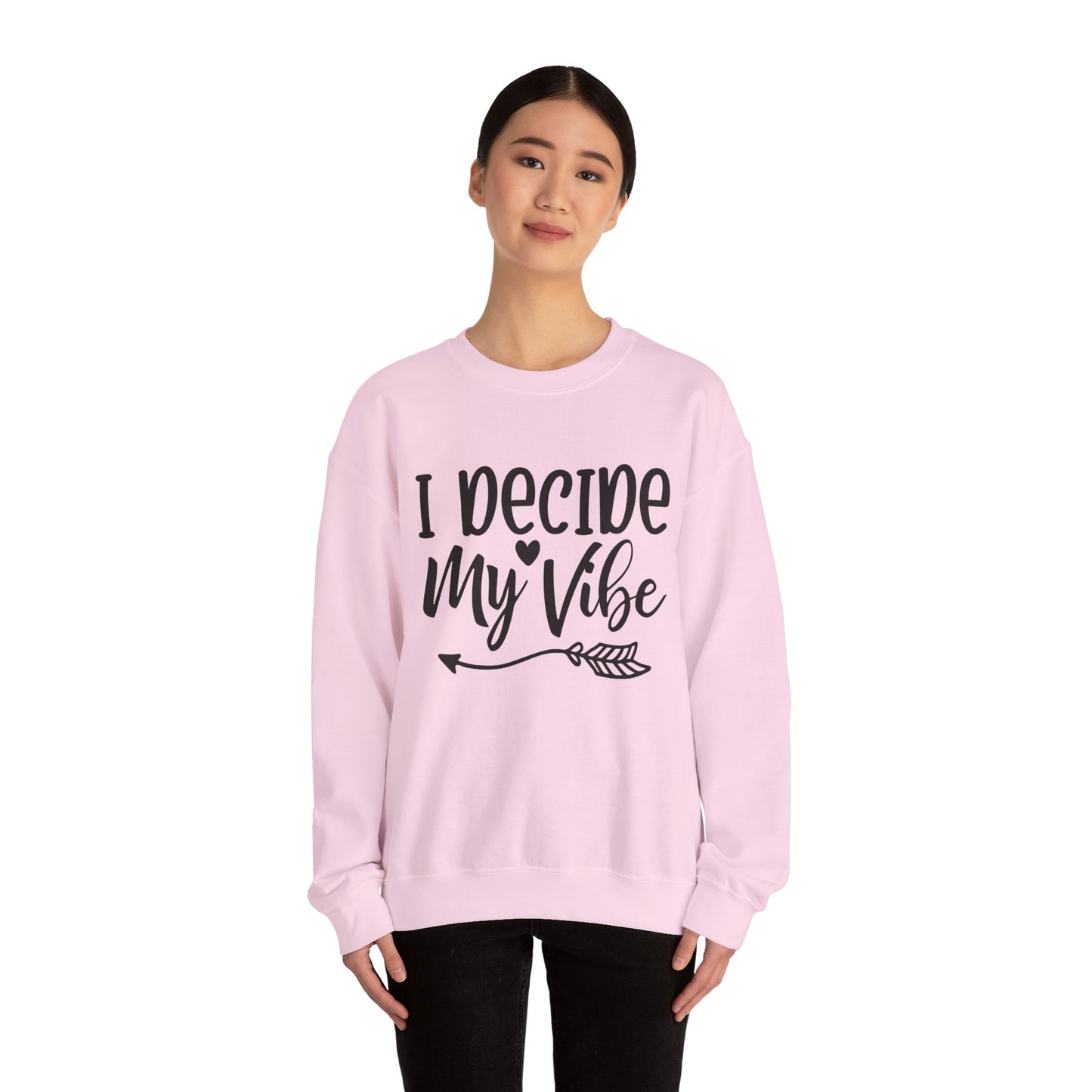 I decide my vibe. Unisex Heavy Blend™ Crewneck Sweatshirt