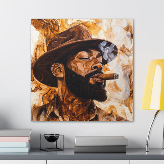 Canvas Gallery Wraps - Cigar Smoker