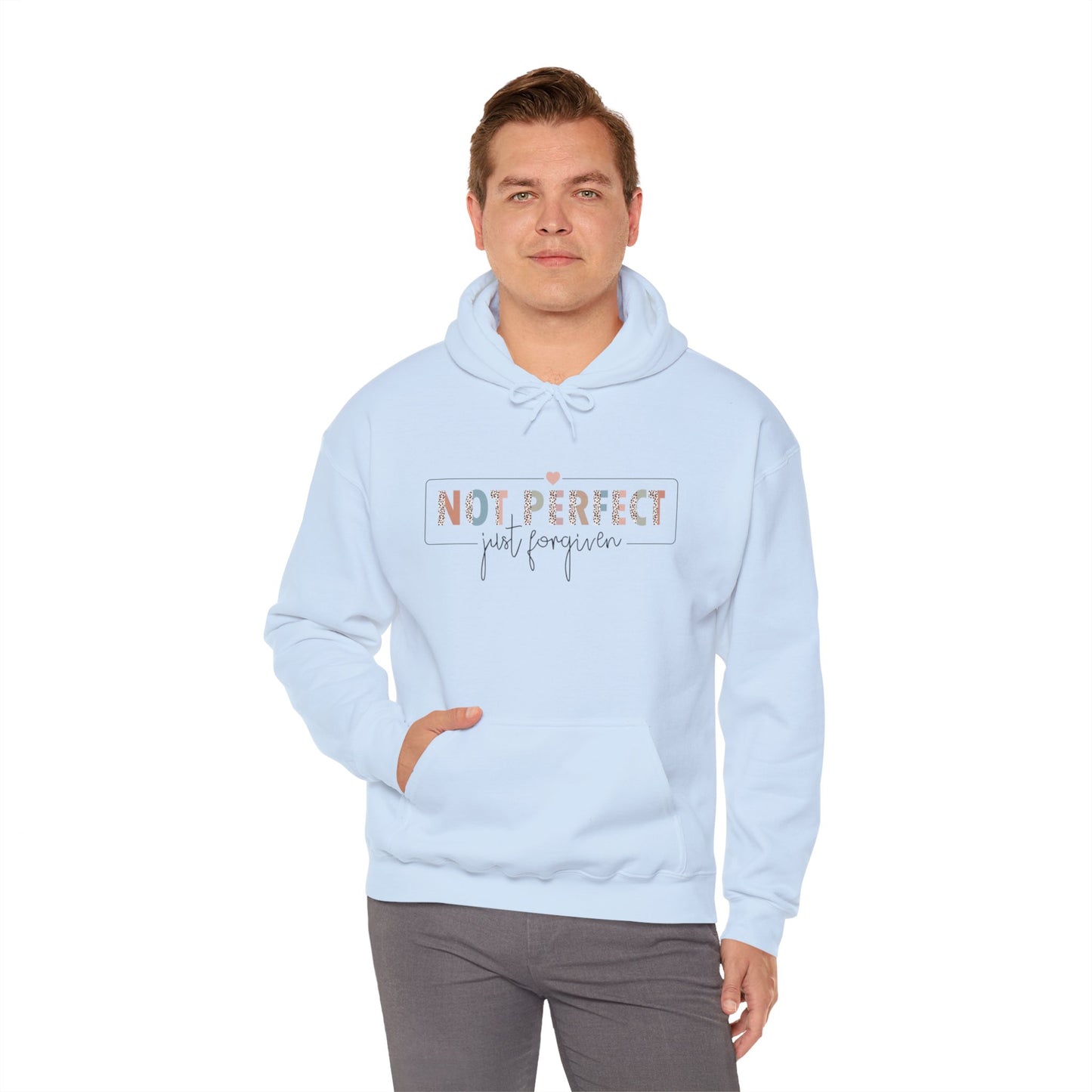 Unisex Heavy Blend™ Hooded Sweatshirt - Not perfect , Just Forgiven