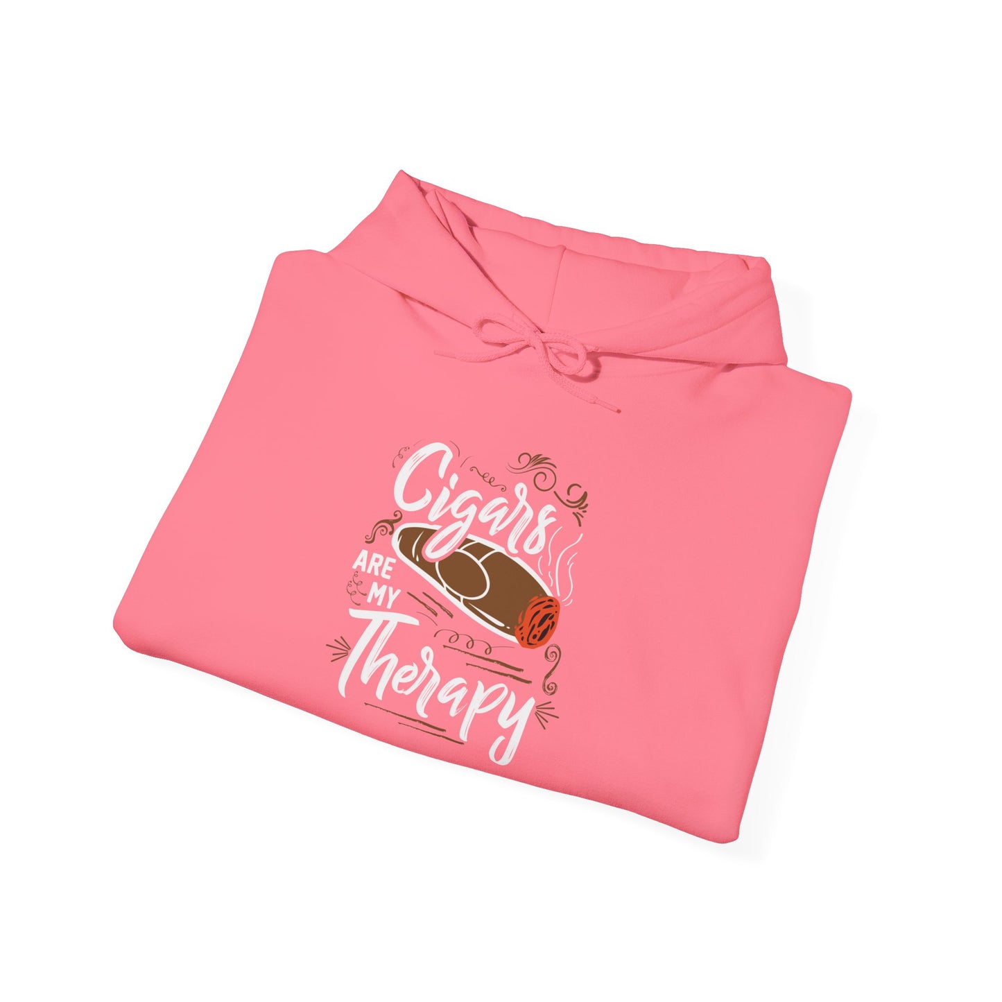 Unisex Heavy Blend™ Hooded Sweatshirt - Cigar is my Therapy