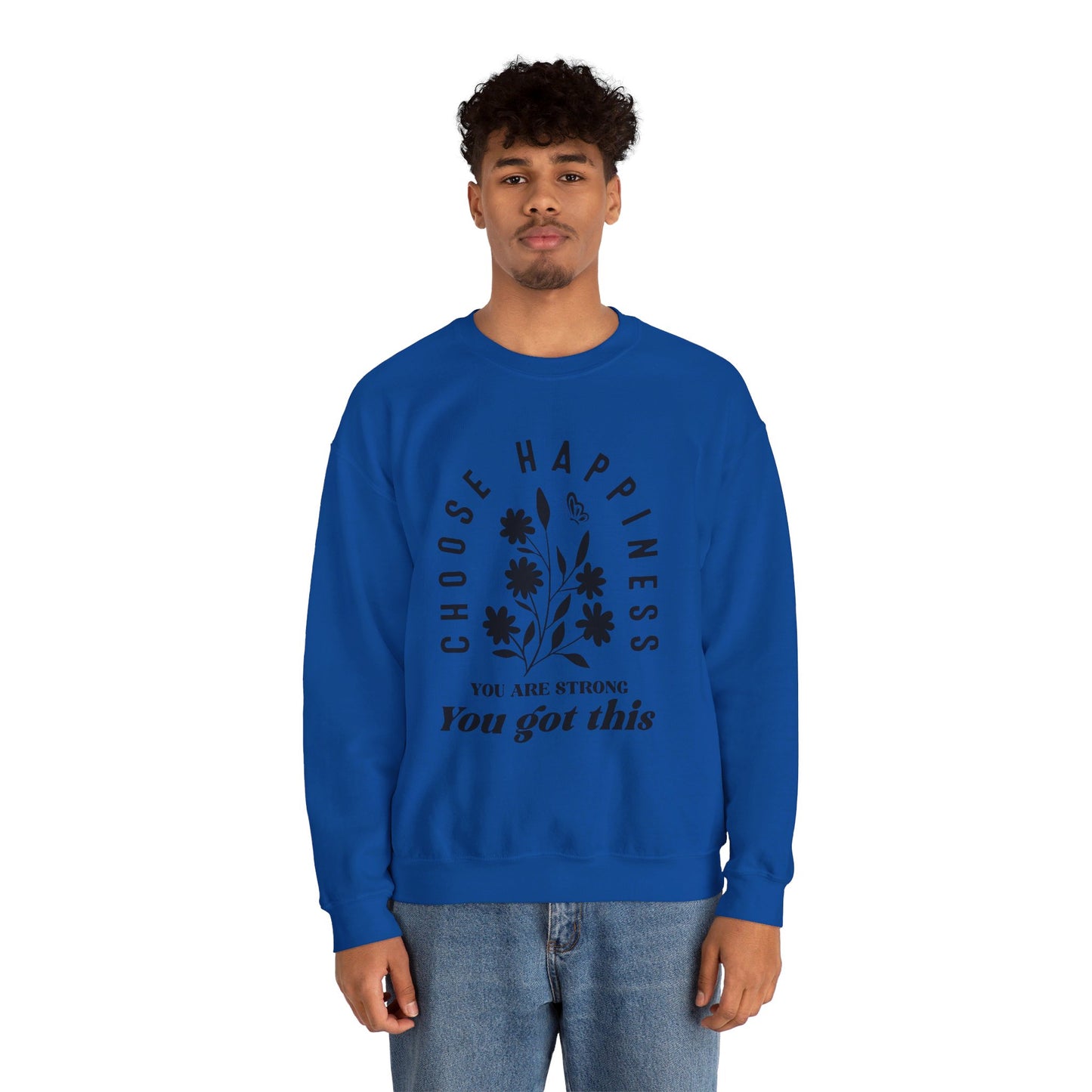 Unisex Heavy Blend™ Crewneck Sweatshirt - Choose Happiness