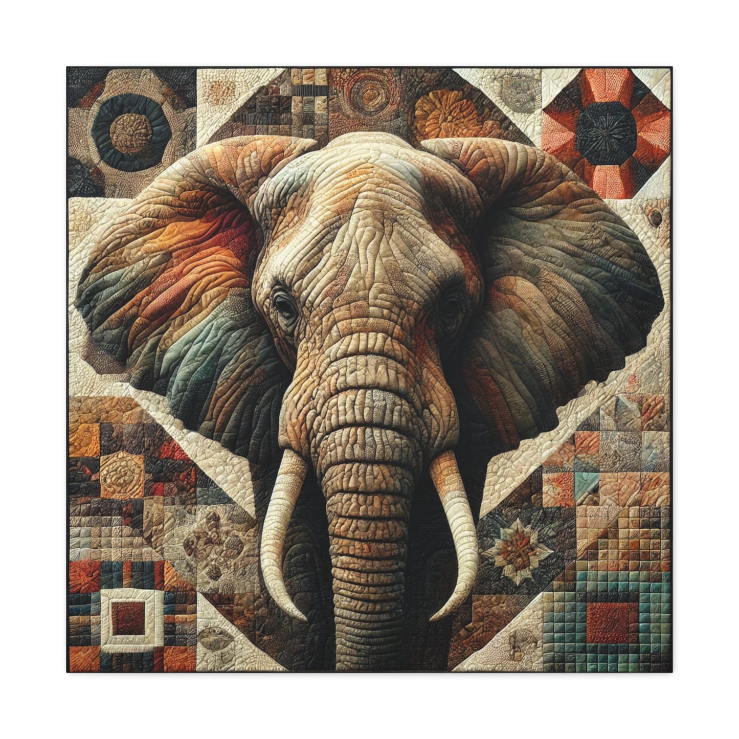 Canvas Gallery Wraps - Quilted Elephant