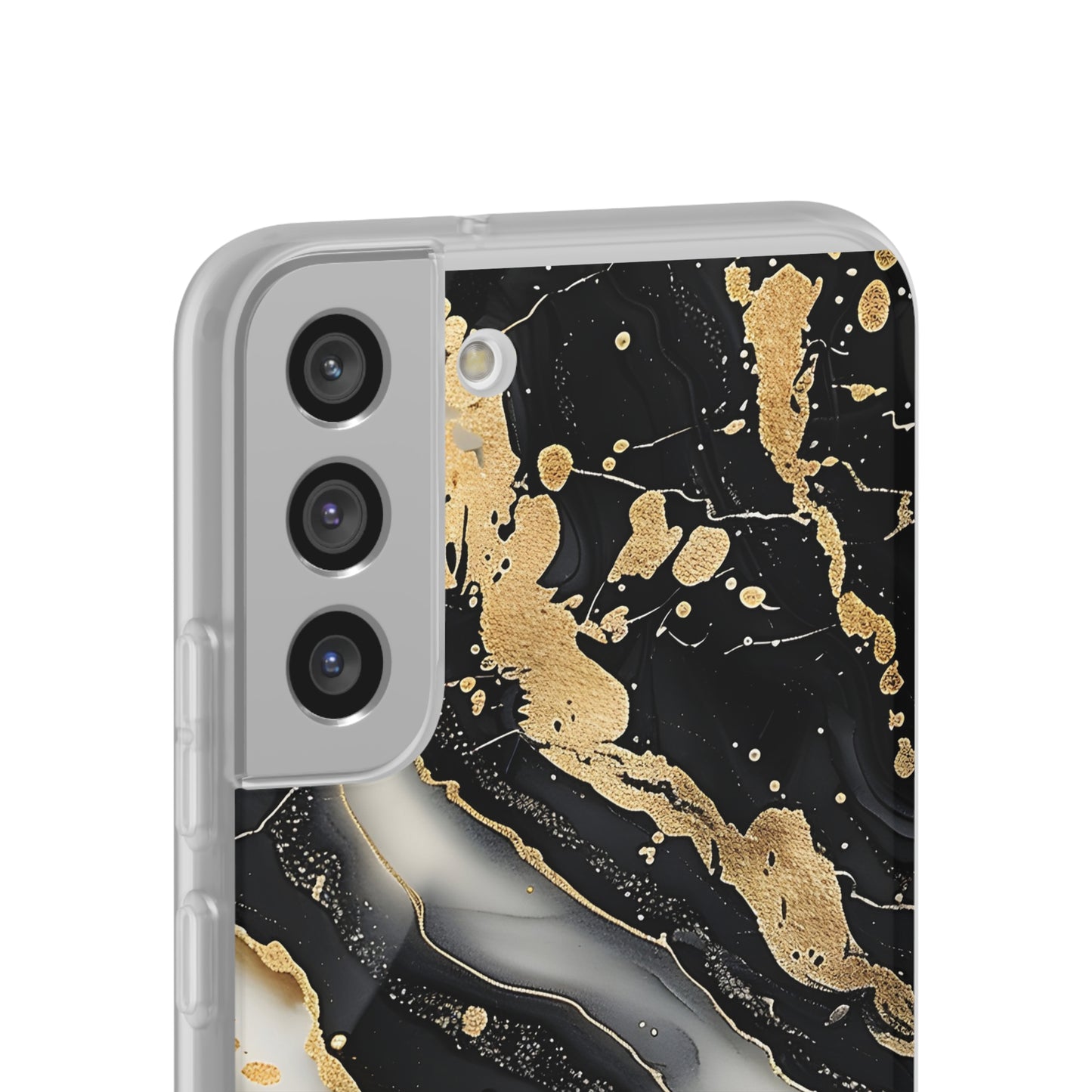 Flexi Cases - Black and Gold Marble
