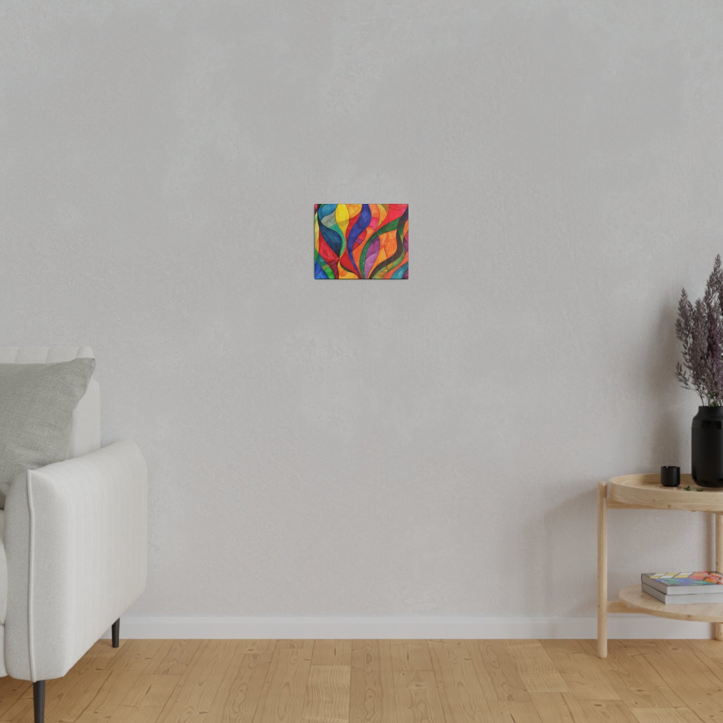 Matte Canvas, Stretched, 0.75" - Abstract Colorful Design