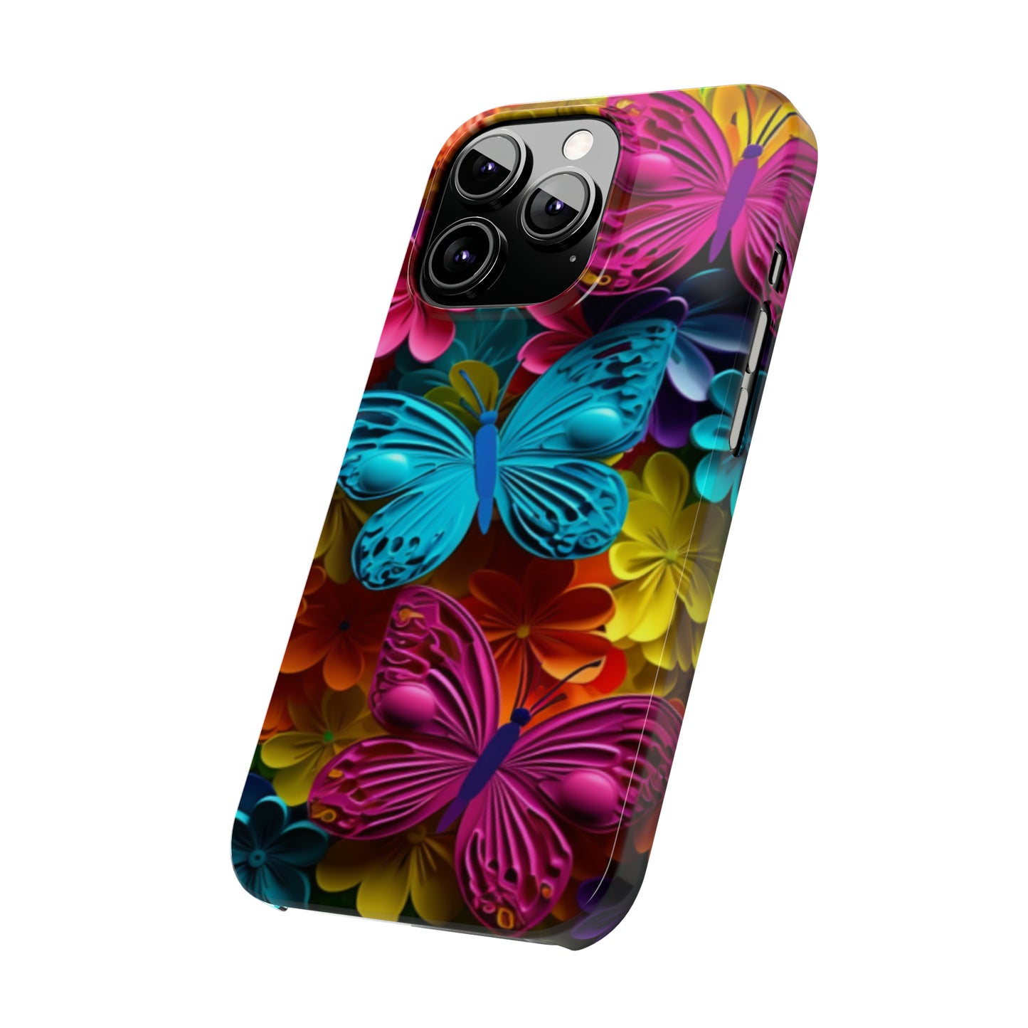 Slim Phone Cases - Colorful Butterflies