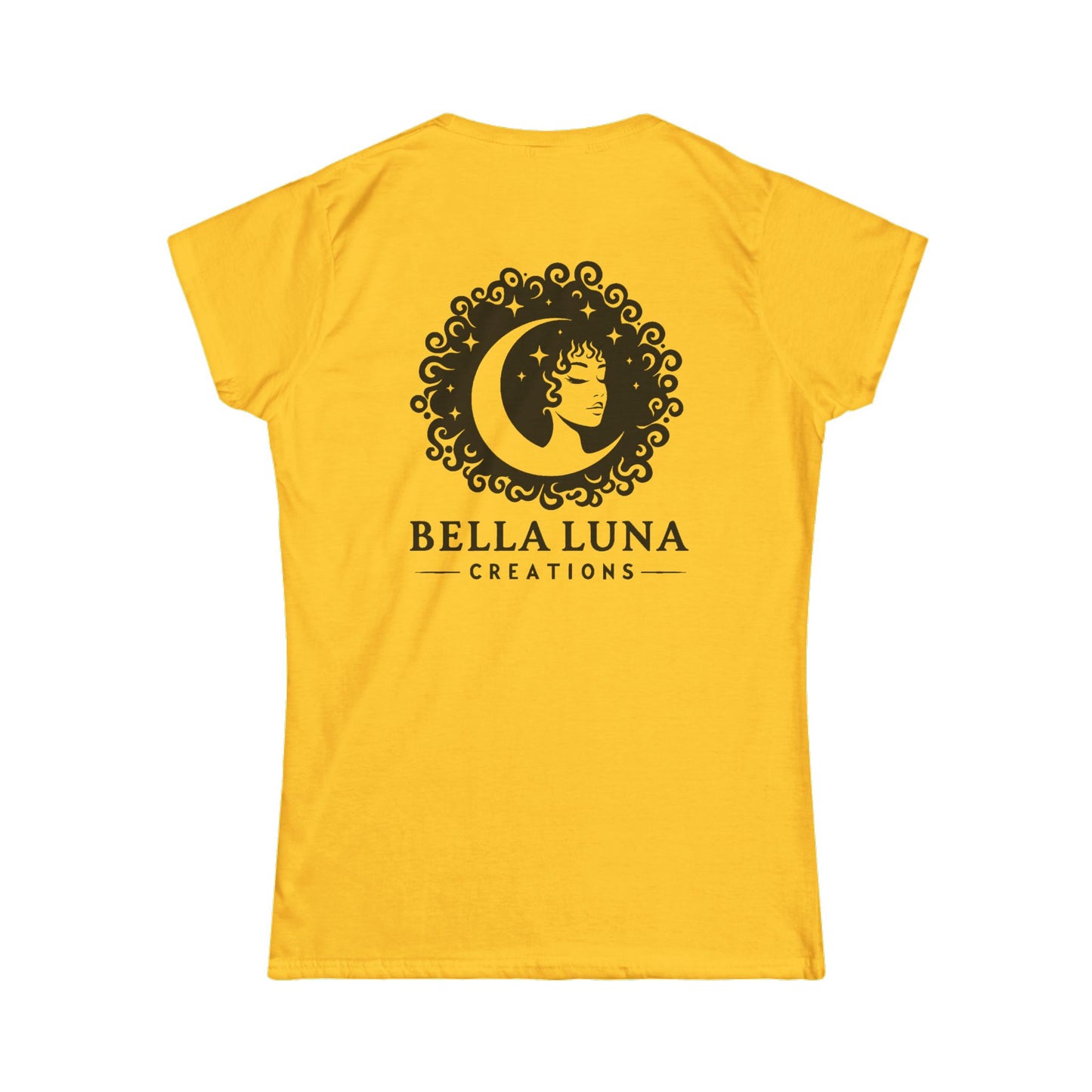 Stylish Women's Graphic Tee - Bella Luna Designs, Casual Wear, Gift Idea, Art Lover's Top, Comfortable Everyday T-Shirt