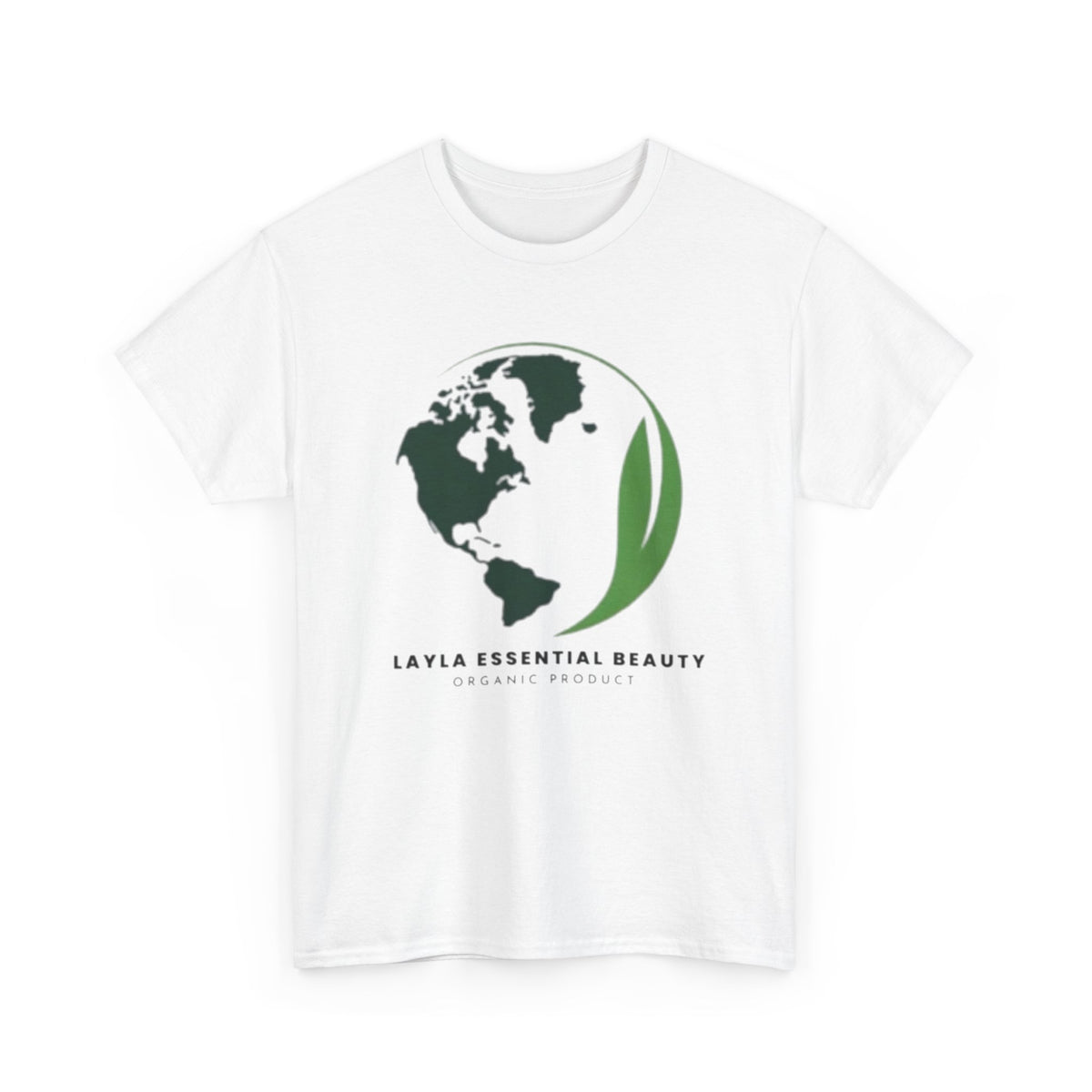 Layla Eco-Friendly Unisex Heavy Cotton Tee, Casual Wear, Sustainable Fashion, Gift for Nature Lovers, Earth Day Tee